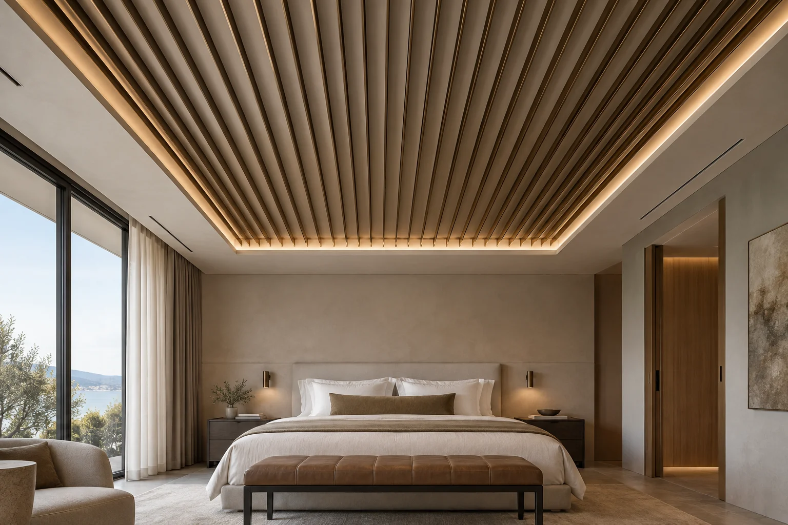 Metal Ceiling — Bronze Rhythm — C5-CL-HT-GR-007