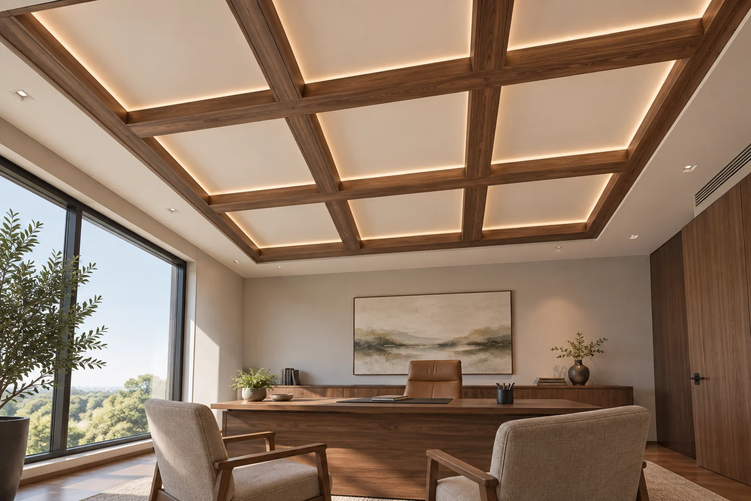 Veneer and Timber — Walnut Coffers — C5-CL-OF-MG-005