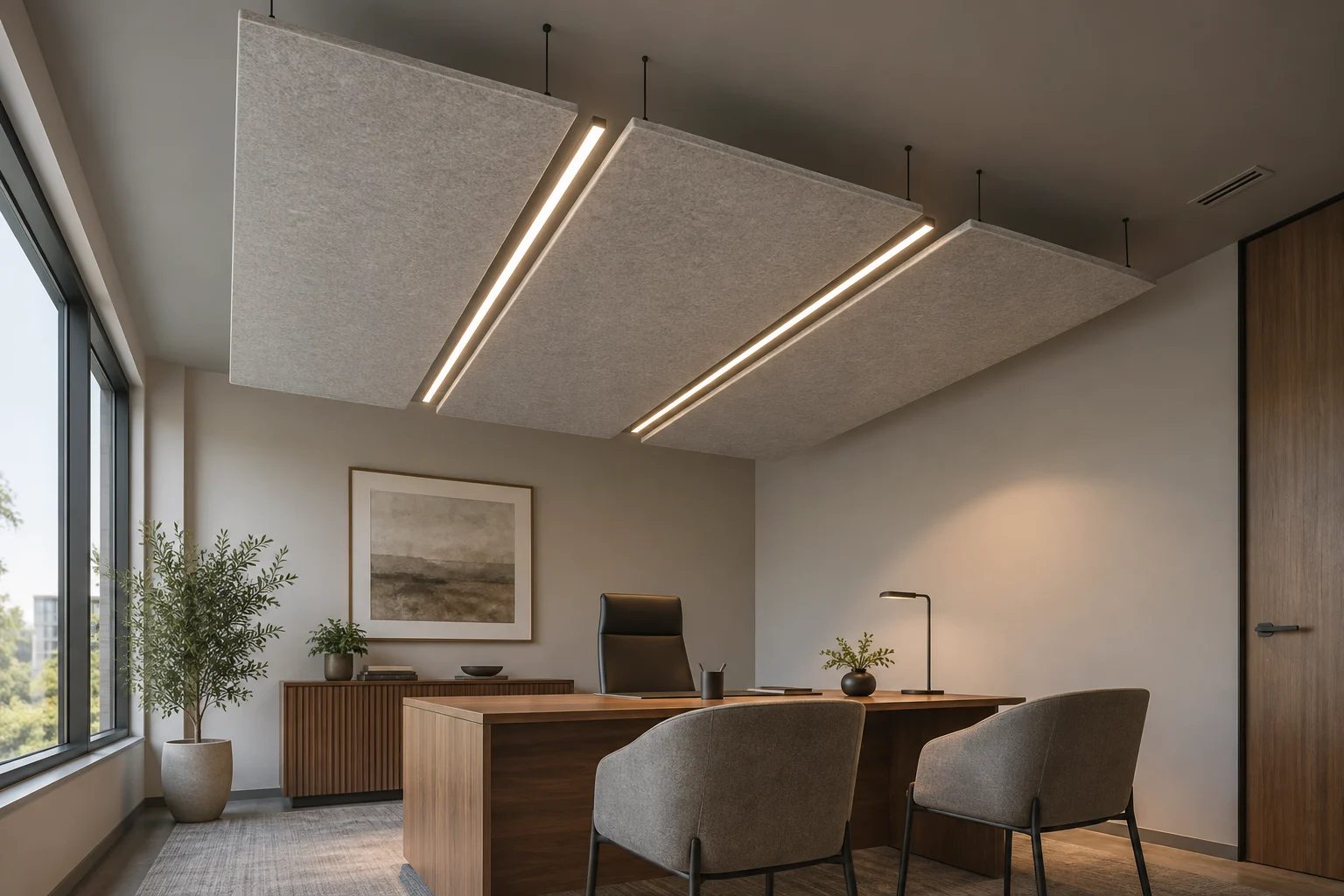 Acoustic Ceiling — Acoustic Islands — C5-CL-OF-MG-006