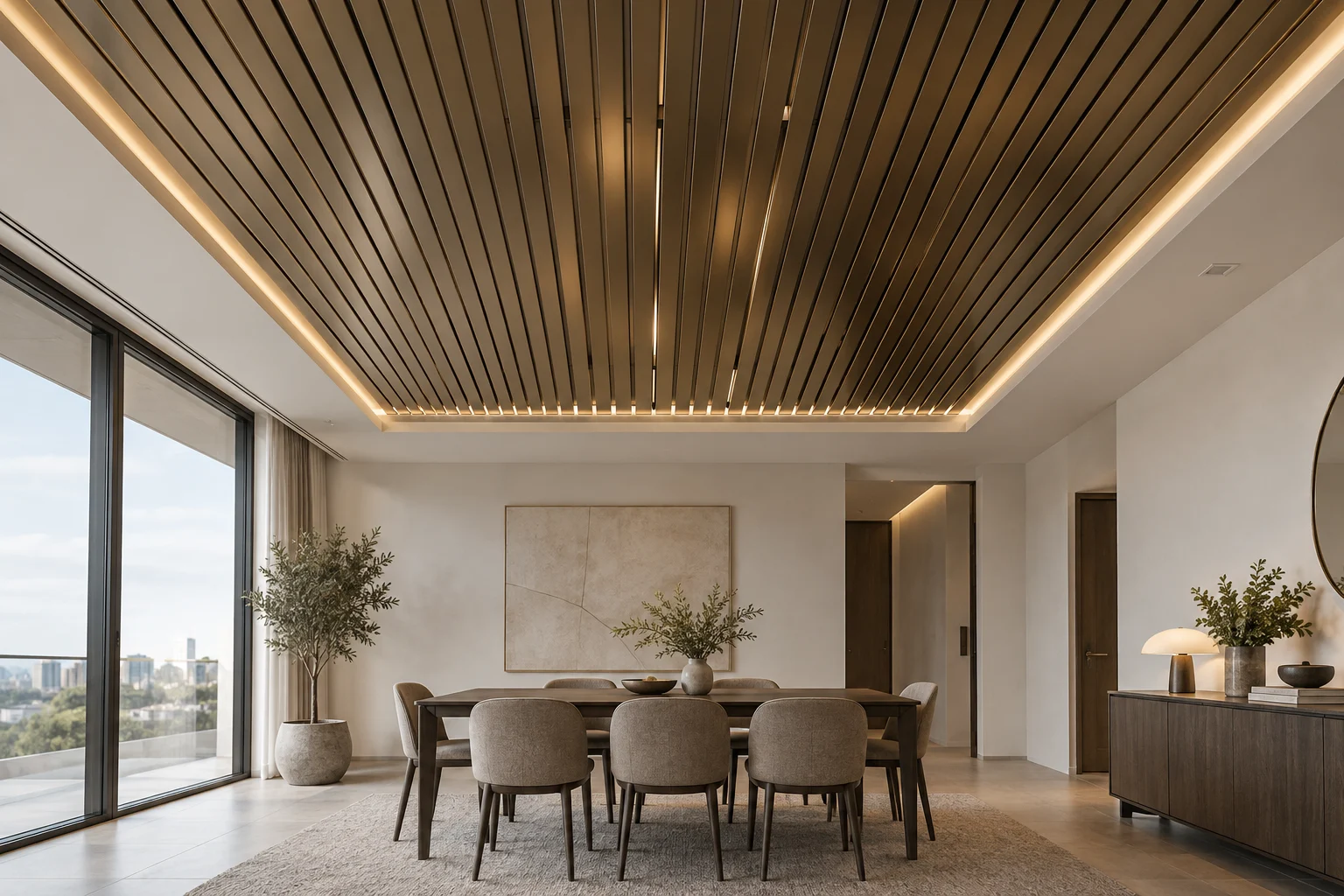 Metal Ceiling — Bronze Rhythm — C5-CL-RS-DN-007