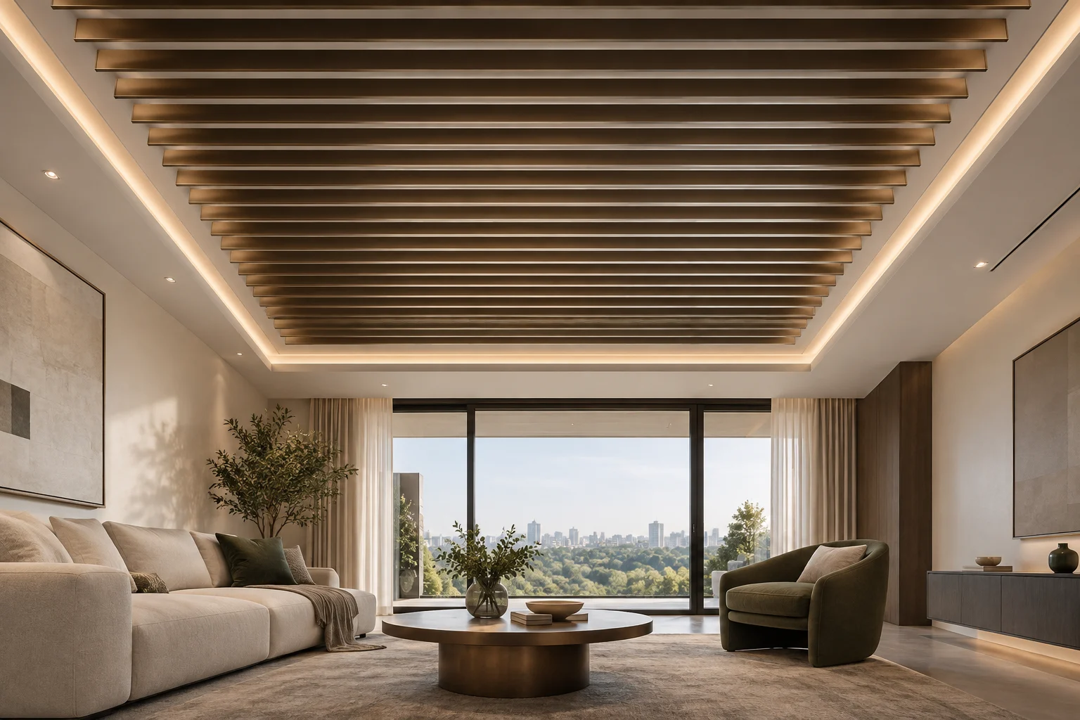 Metal Ceiling — Bronze Rhythm — C5-CL-RS-LV-007