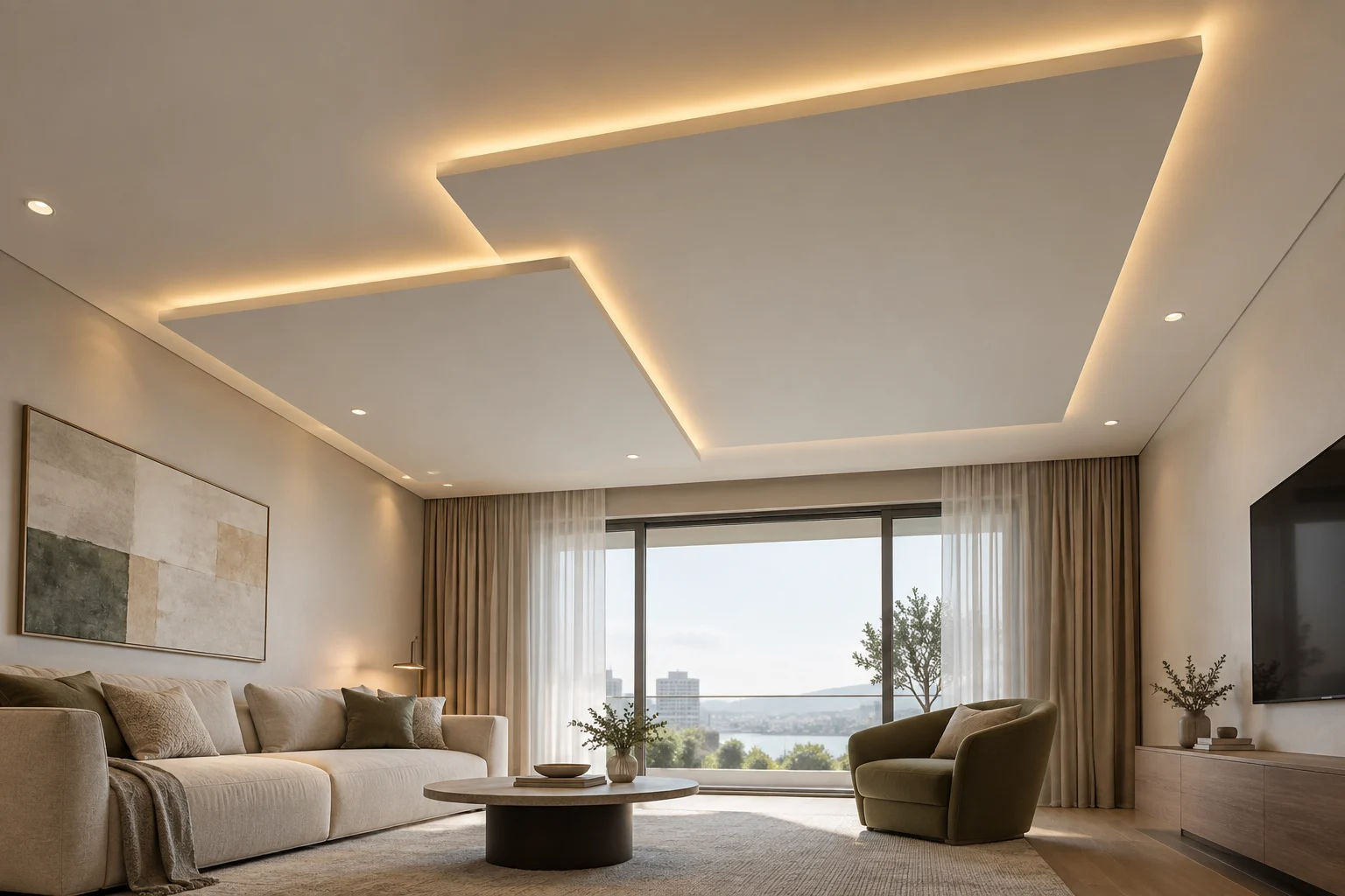 Decorative Gypsum — Offset Planes — C5-CL-RS-LV-008