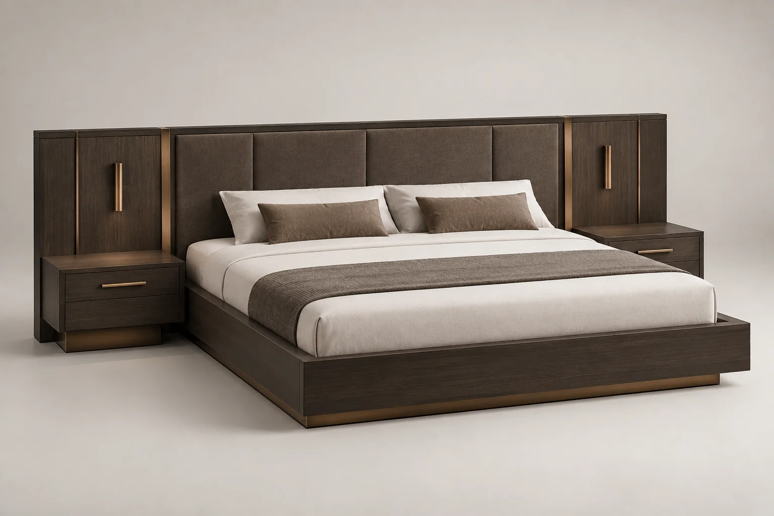 Bed and Headboard — Dark Bronze — C5-HT-BD-005