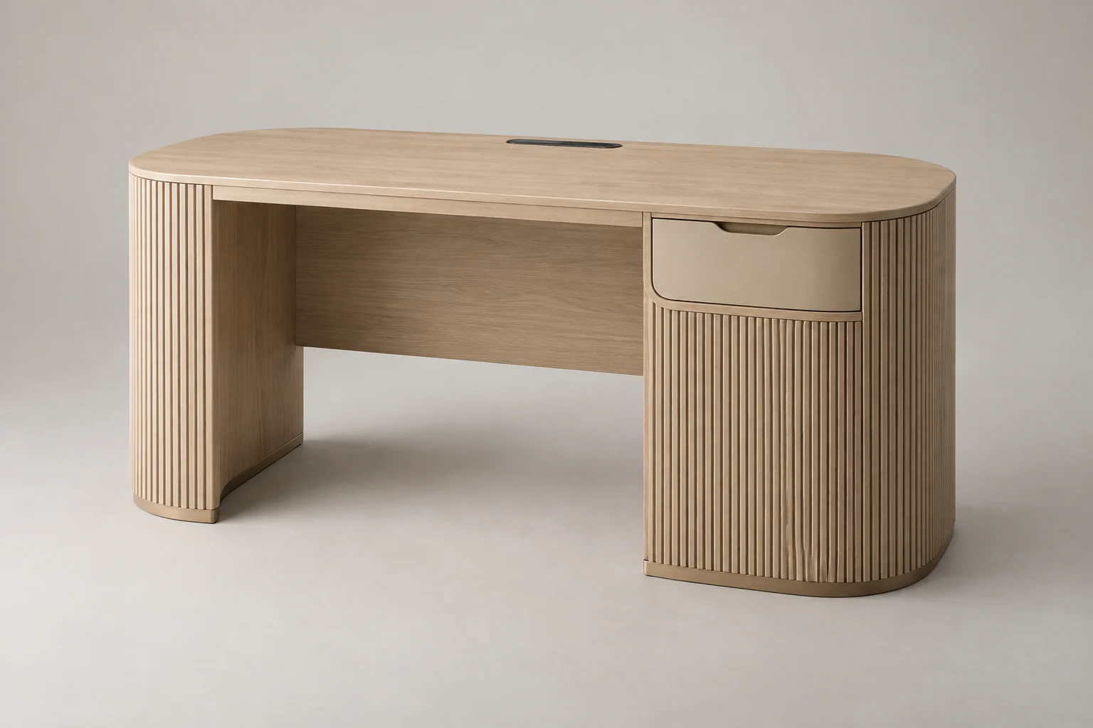 Writing Desk — Fluted Sand — C5-HT-DS-004