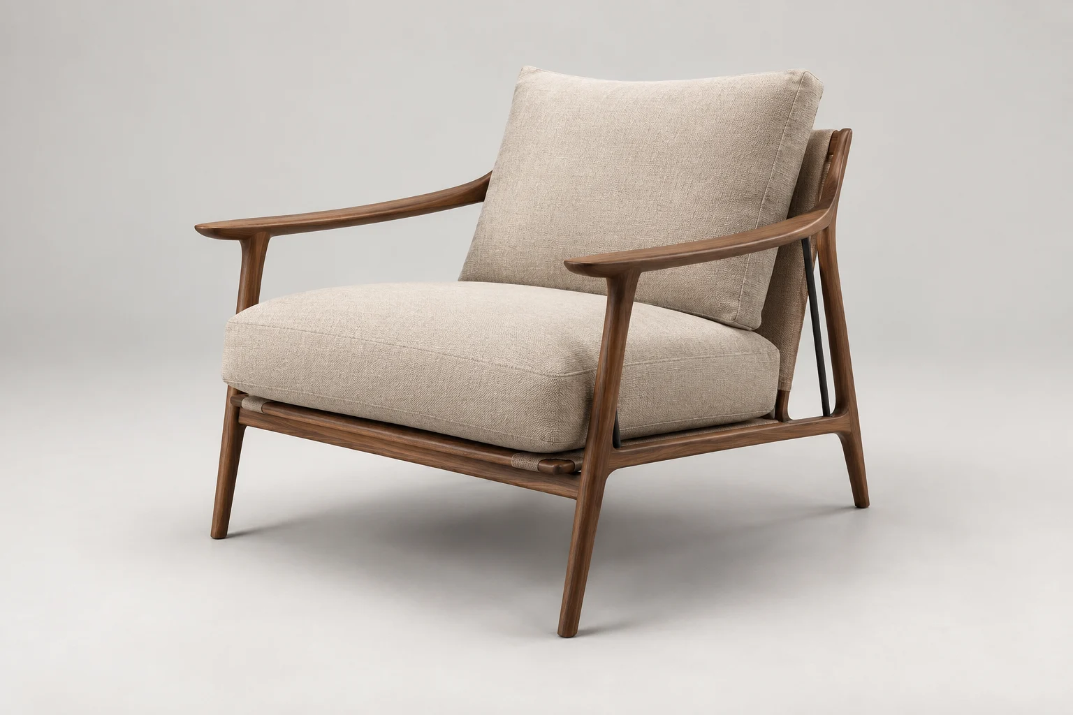 Lounge Chair — Walnut Frame — C5-HT-LC-003