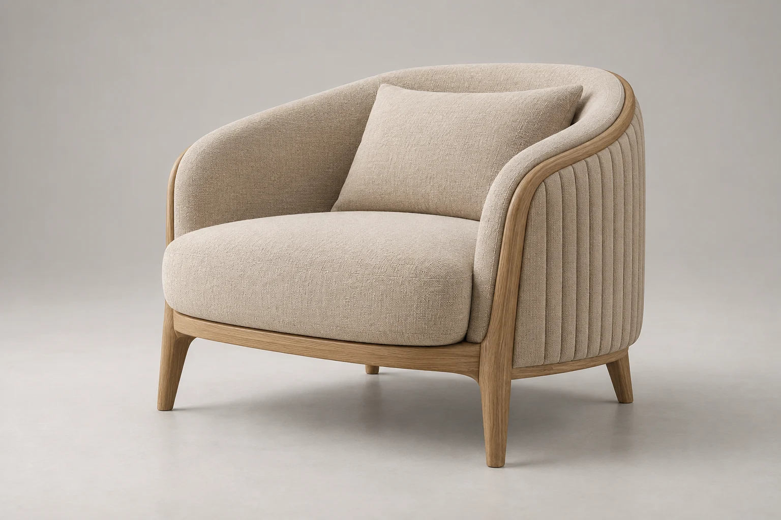 Lounge Chair — Fluted Sand — C5-HT-LC-004