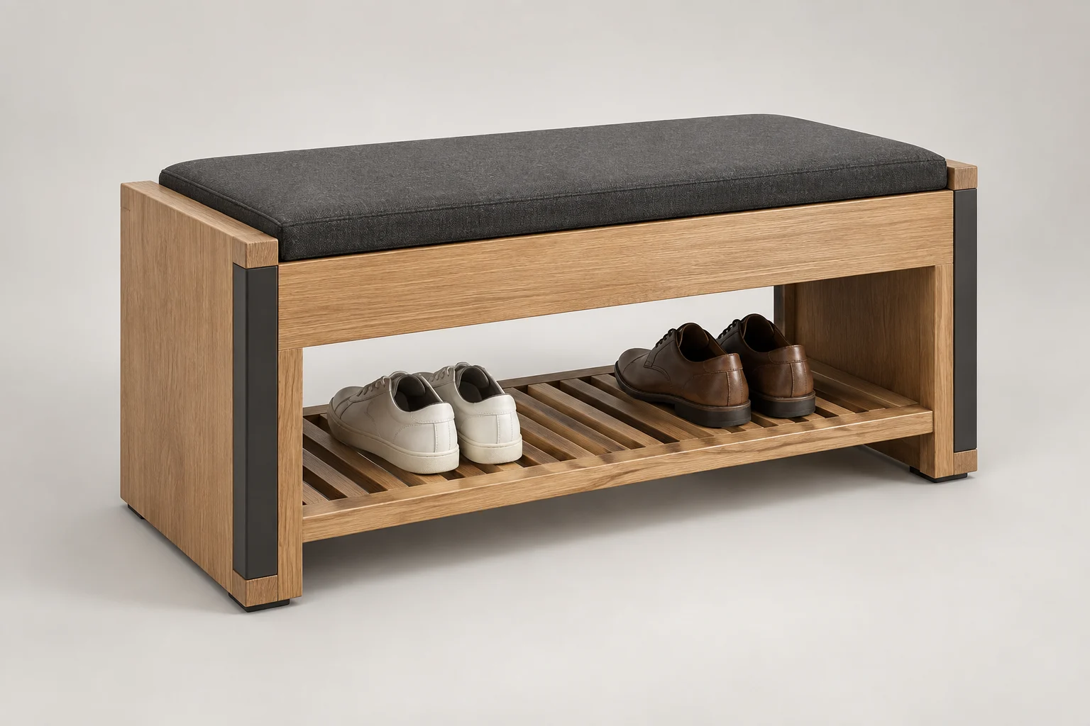 Luggage Bench — Linear Oak — C5-HT-LD-001