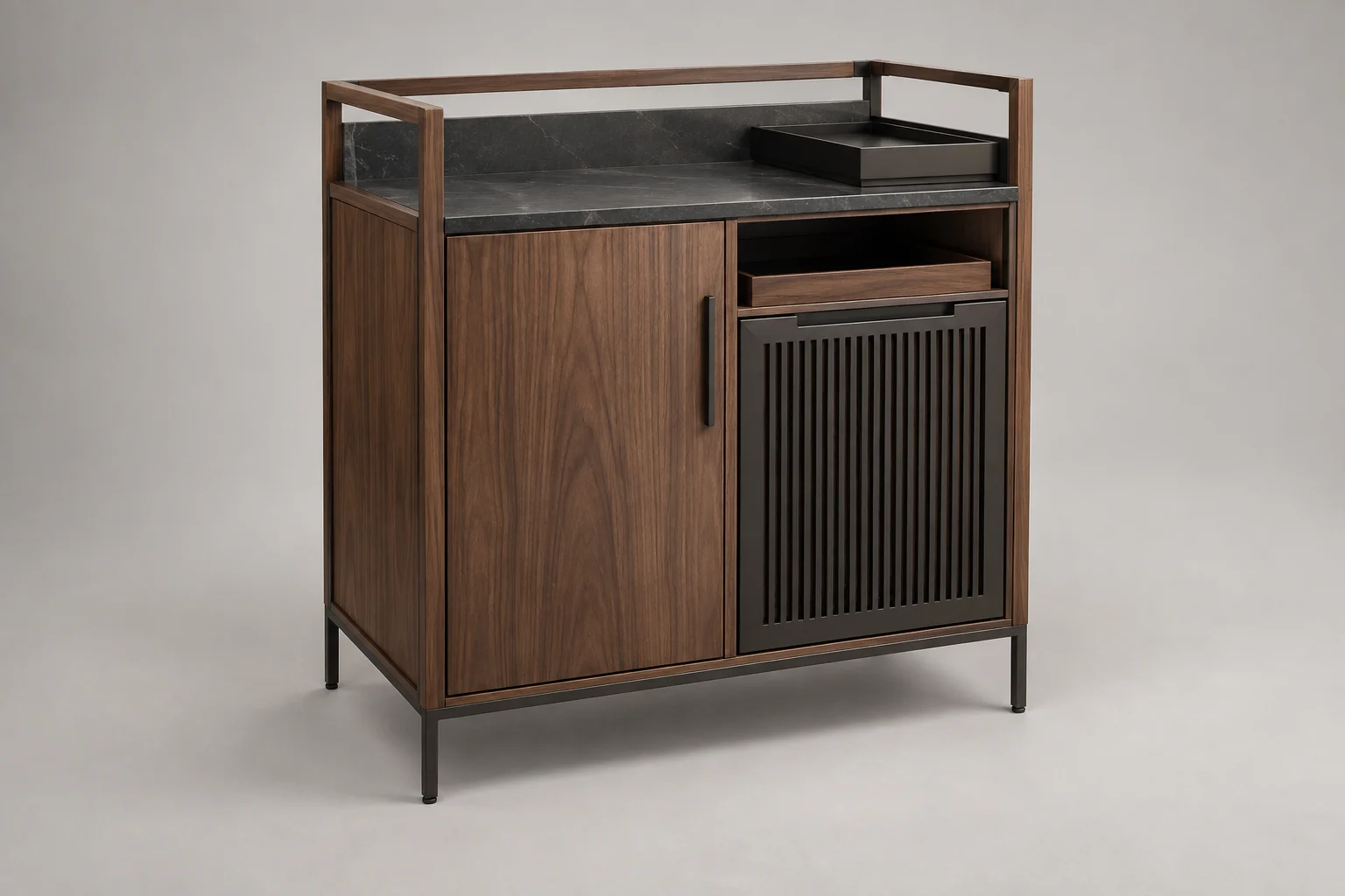 Minibar Cabinet — Walnut Frame — C5-HT-MB-003