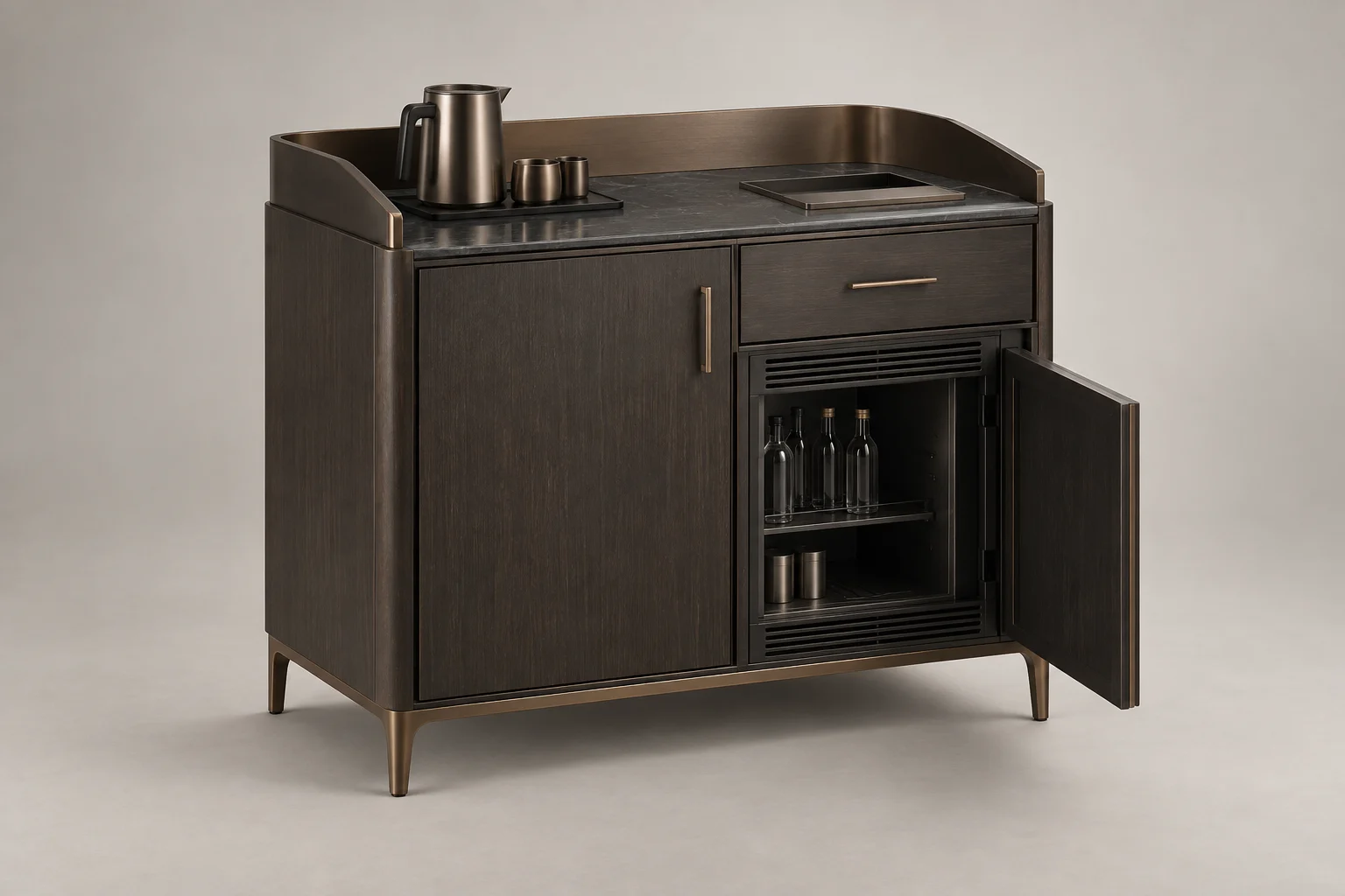 Minibar Cabinet — Dark Bronze — C5-HT-MB-005
