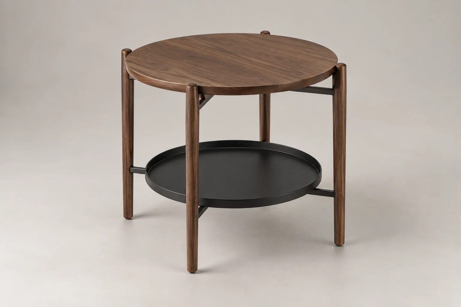Side Table — Walnut Frame — C5-HT-ST-003