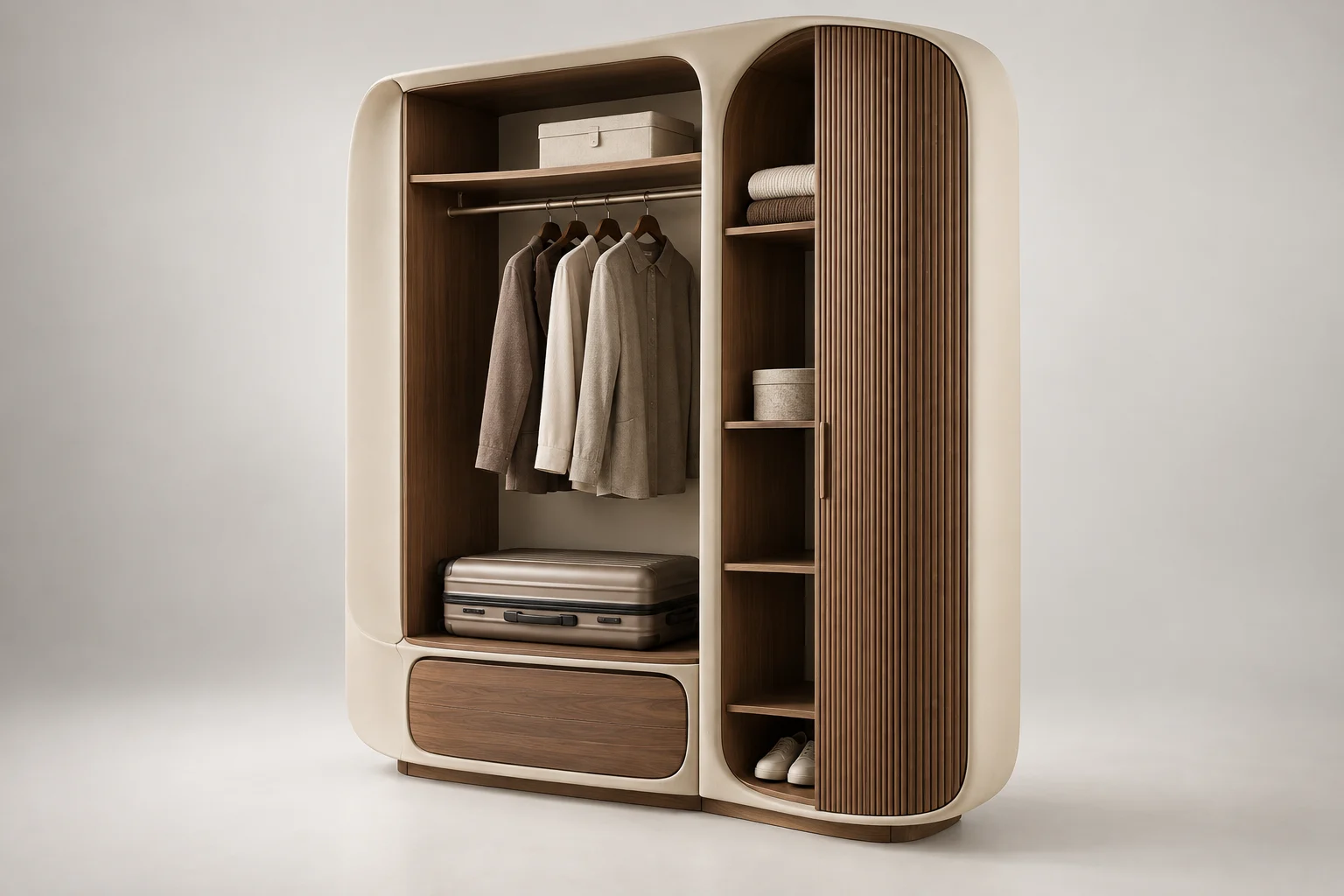 Wardrobe — Sculpted Cream — C5-HT-WD-009