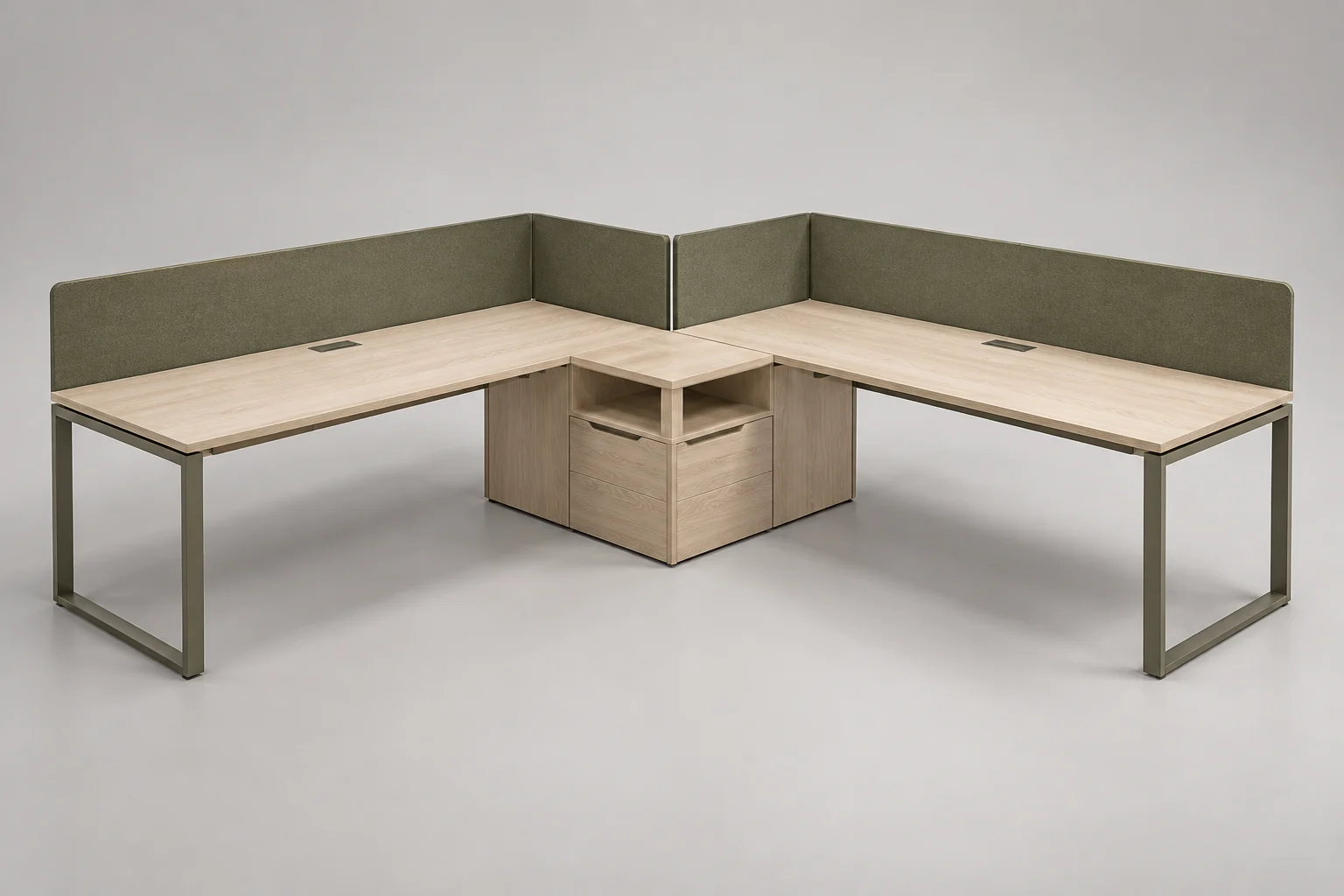 Two-Person Workstation — Two-Person Workstation 008 — C5-OF-WS2-008