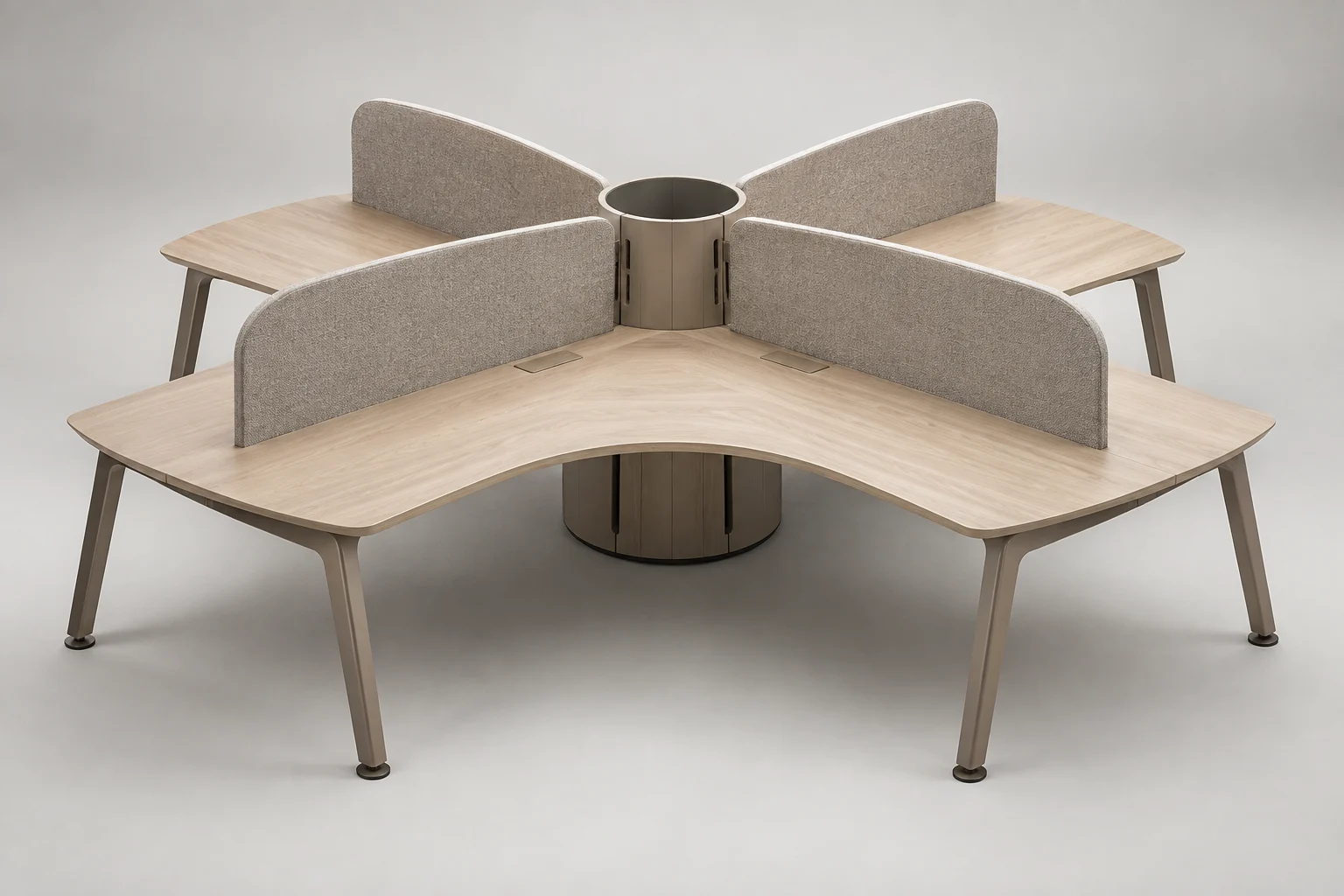 Four-Person Workstation — Four-Person Workstation 003 — C5-OF-WS4-003