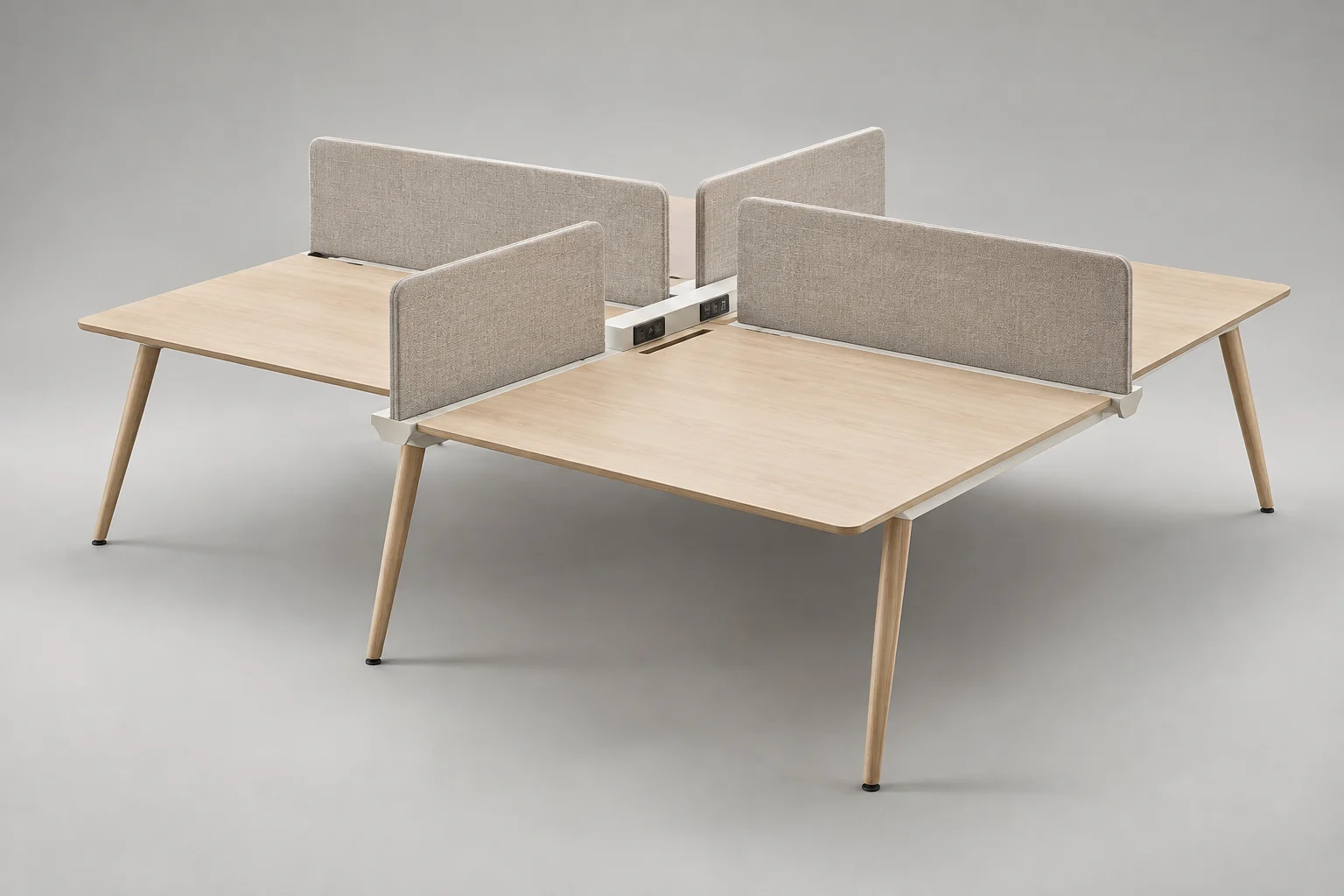 Four-Person Workstation — Four-Person Workstation 010 — C5-OF-WS4-010