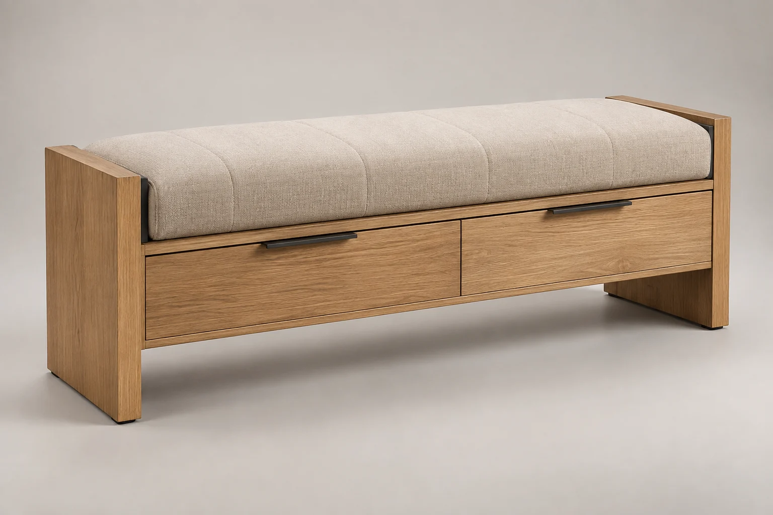 Bed Bench — Linear Oak — C5-RS-BR-BB-001