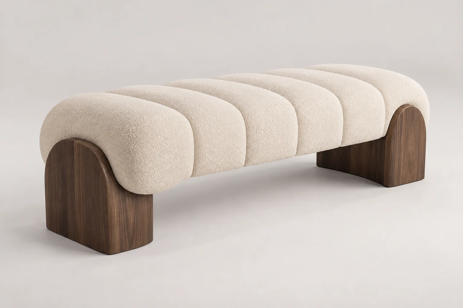 Bed Bench — Sculpted Cream — C5-RS-BR-BB-009