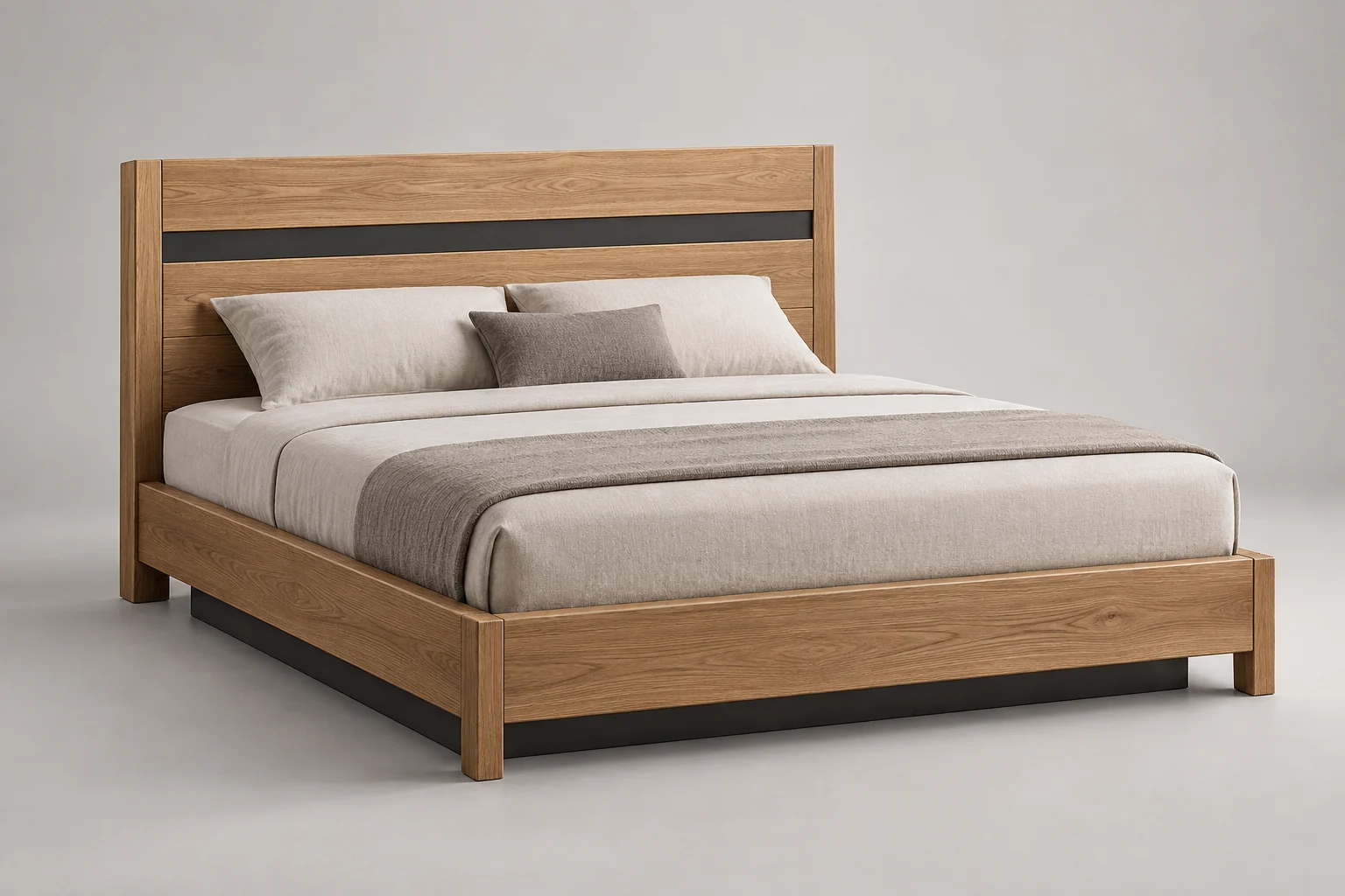 Bed — Linear Oak — C5-RS-BR-BD-001