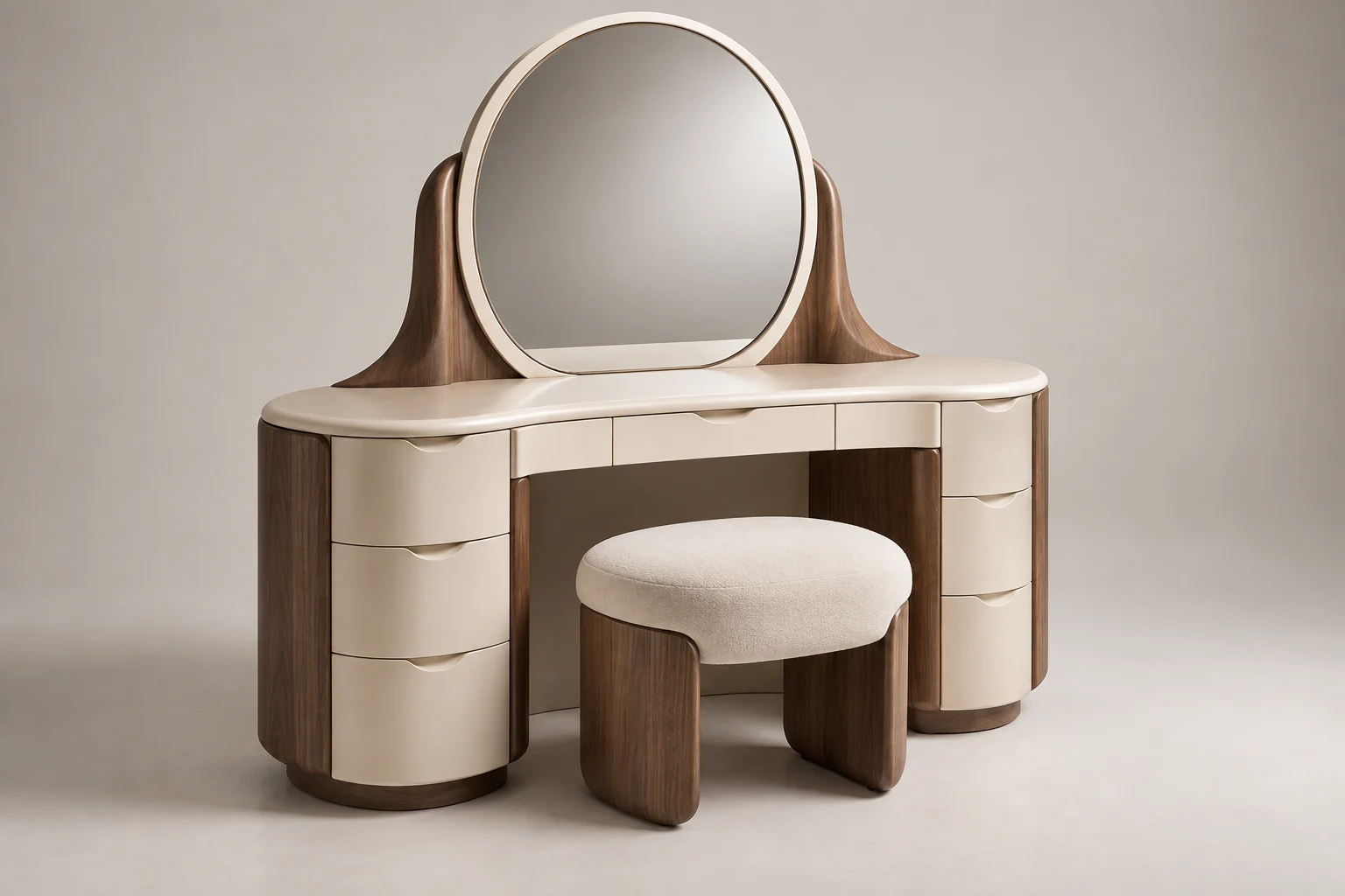 Dressing Table — Sculpted Cream — C5-RS-BR-DR-009