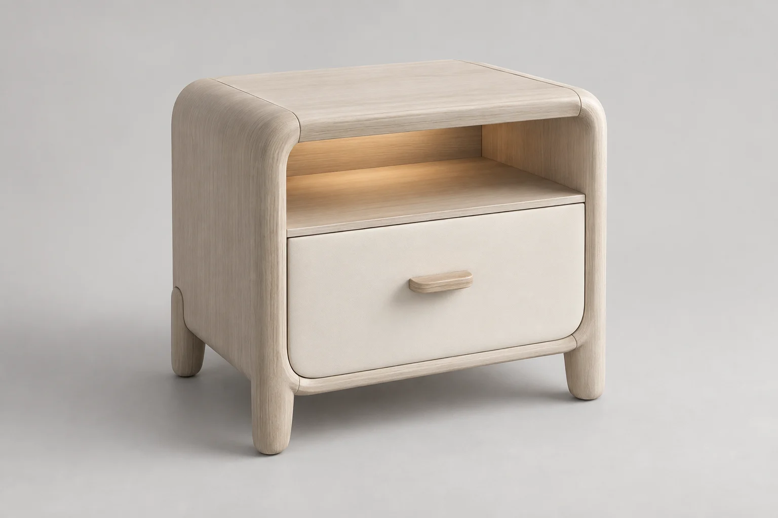 Nightstand — Soft Radius — C5-RS-BR-NS-002