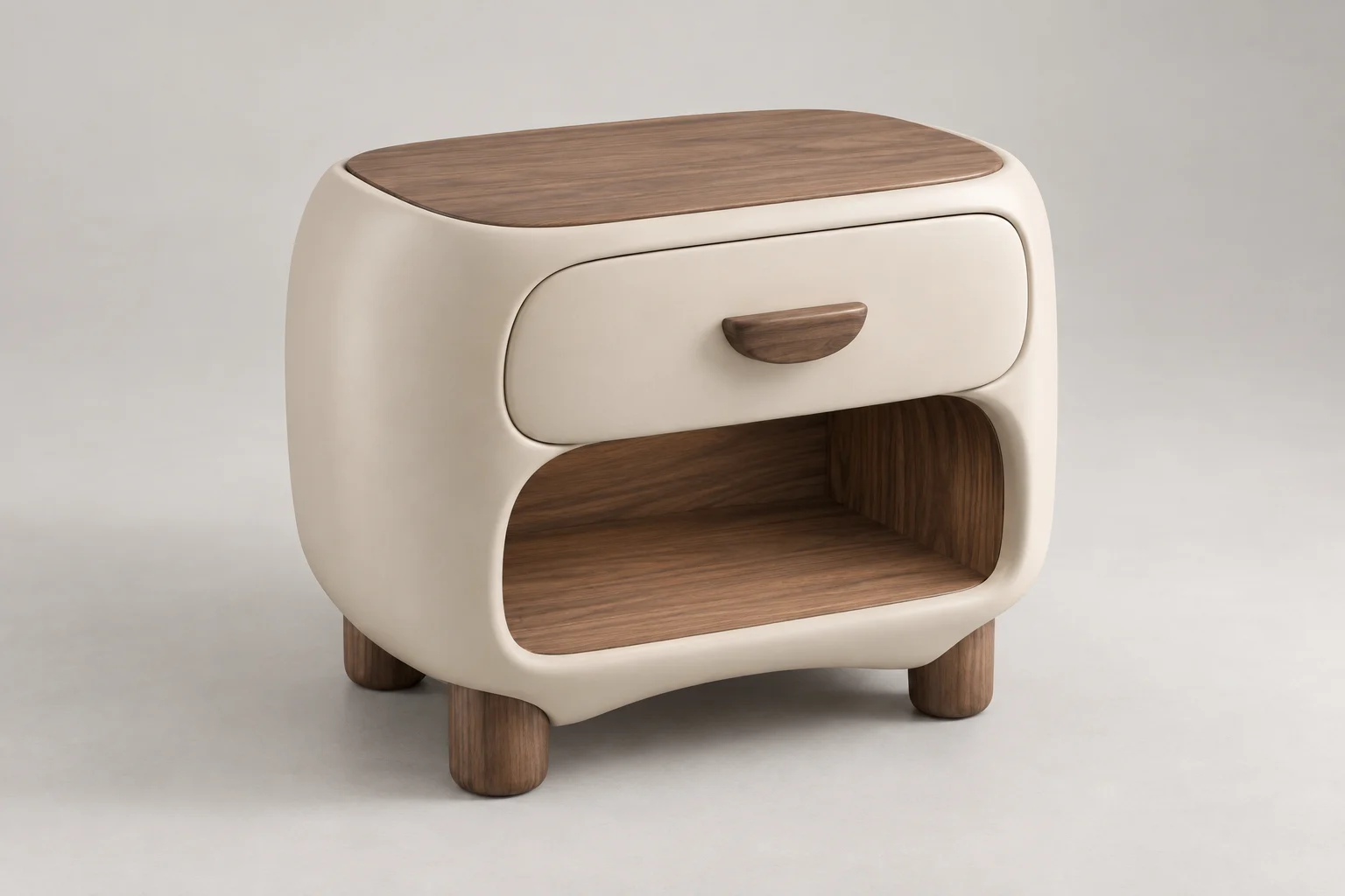 Nightstand — Sculpted Cream — C5-RS-BR-NS-009