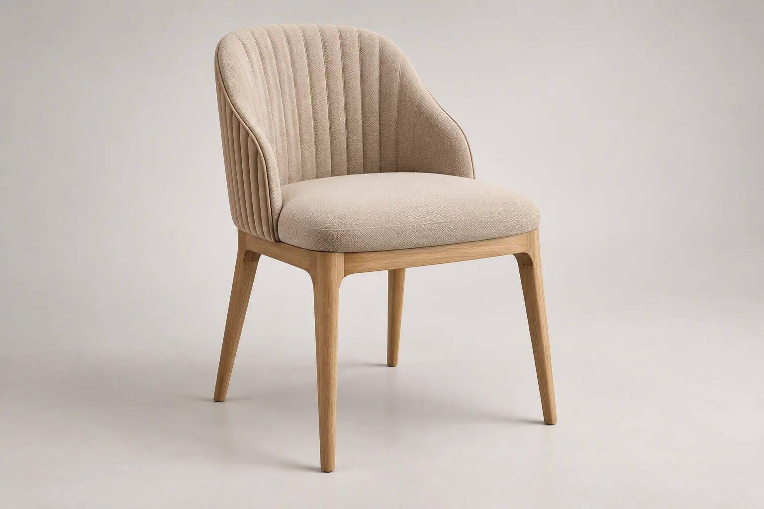 Dining Chair — Fluted Sand — C5-RS-DN-DC-004