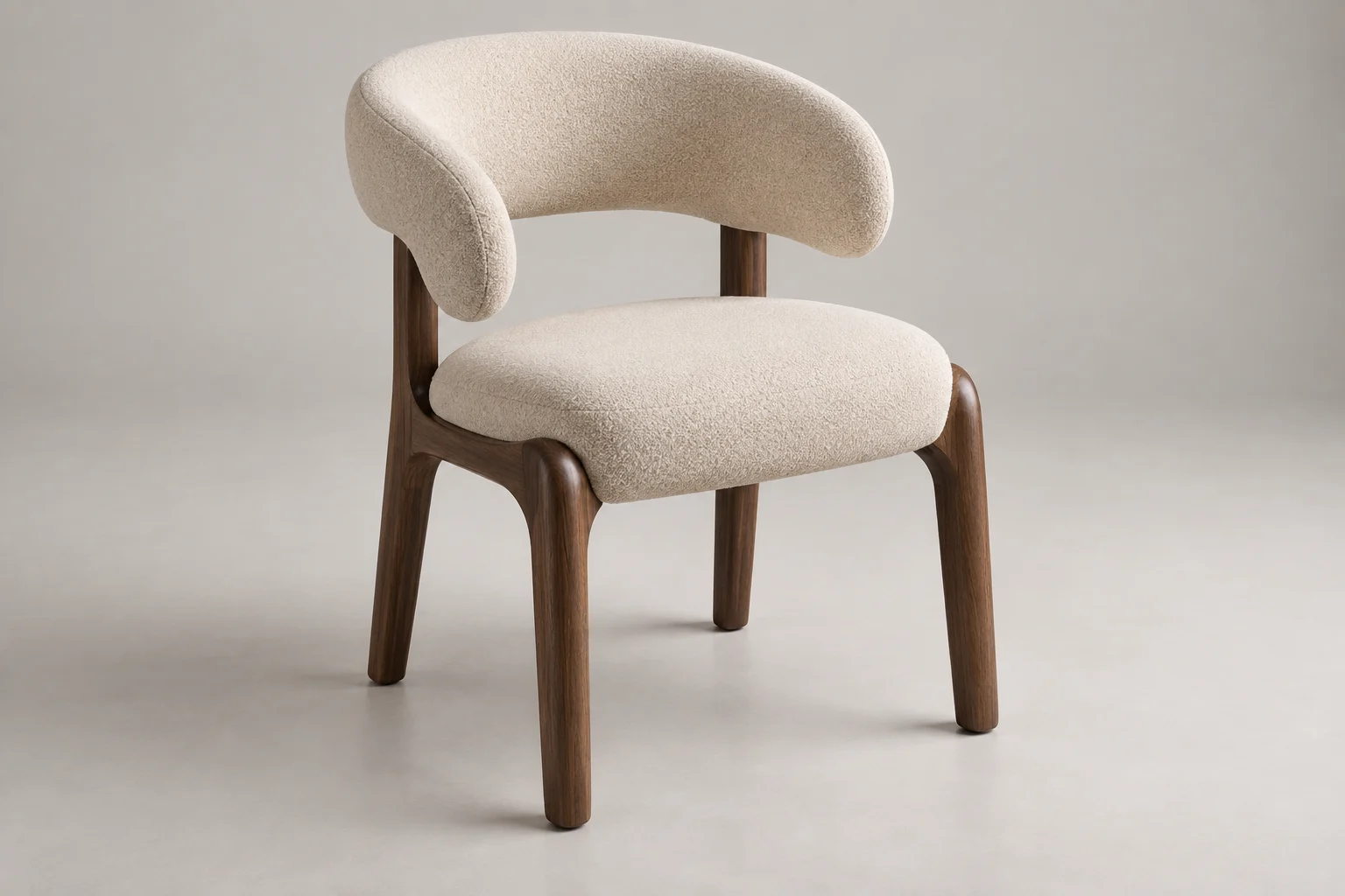 Dining Chair — Sculpted Cream — C5-RS-DN-DC-009