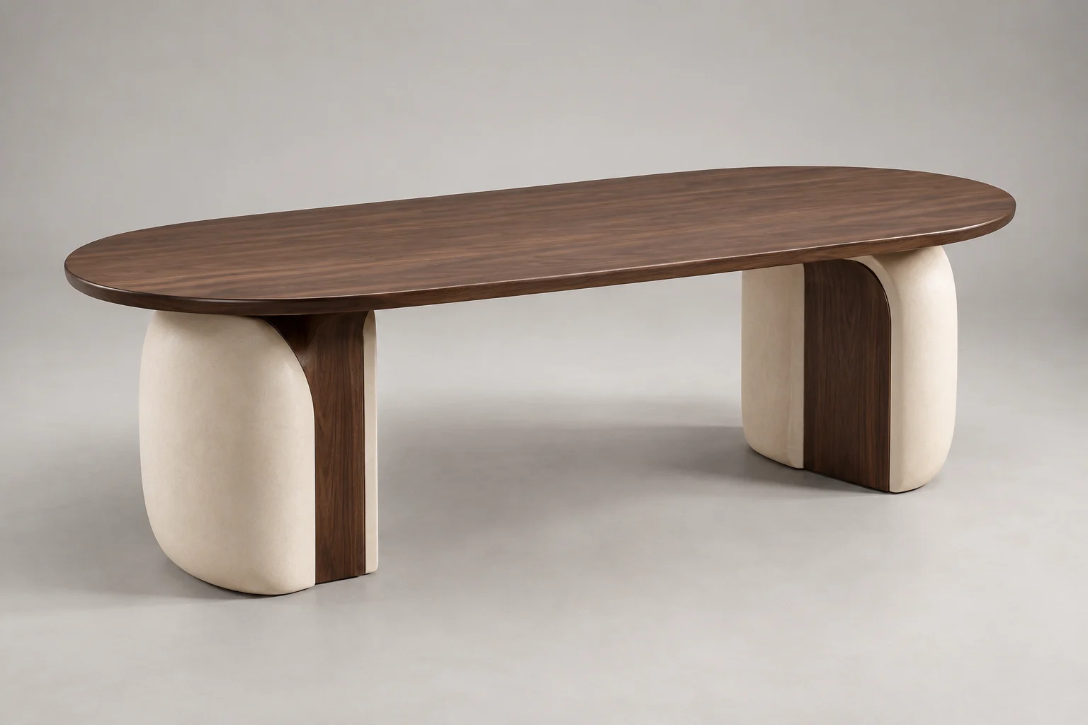 Dining Table — Sculpted Cream — C5-RS-DN-DT-009