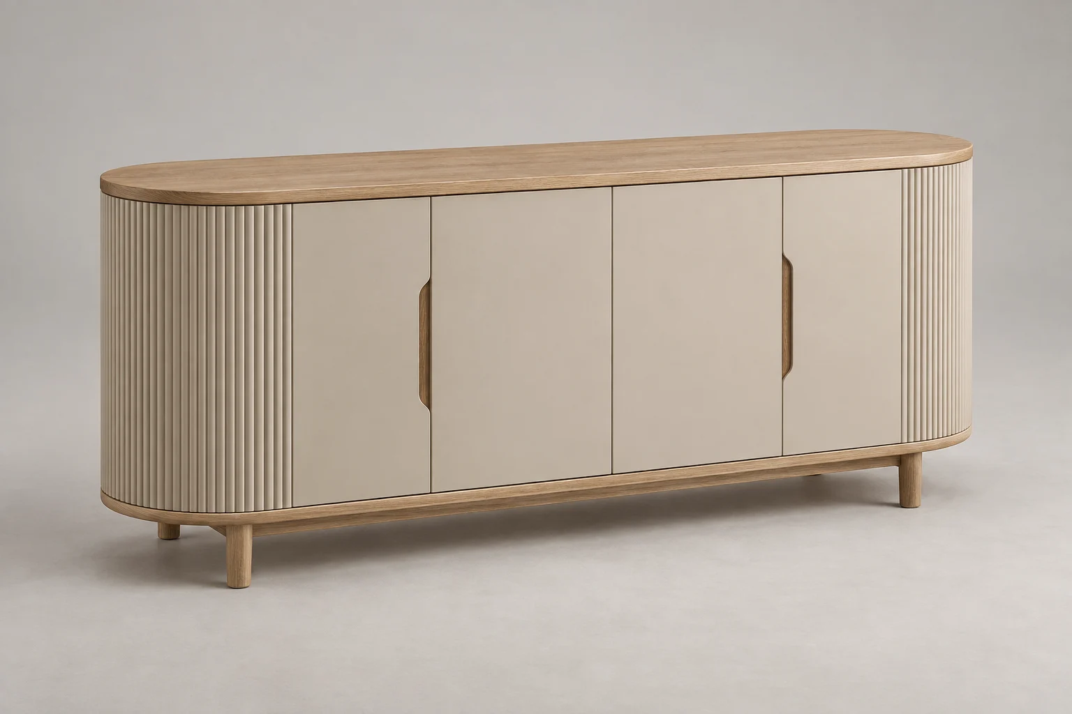 Sideboard — Fluted Sand — C5-RS-DN-SB-004