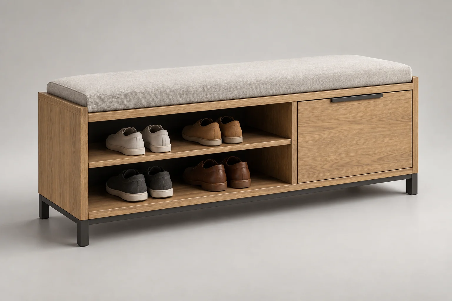 Entry Bench — Linear Oak — C5-RS-FY-EB-001