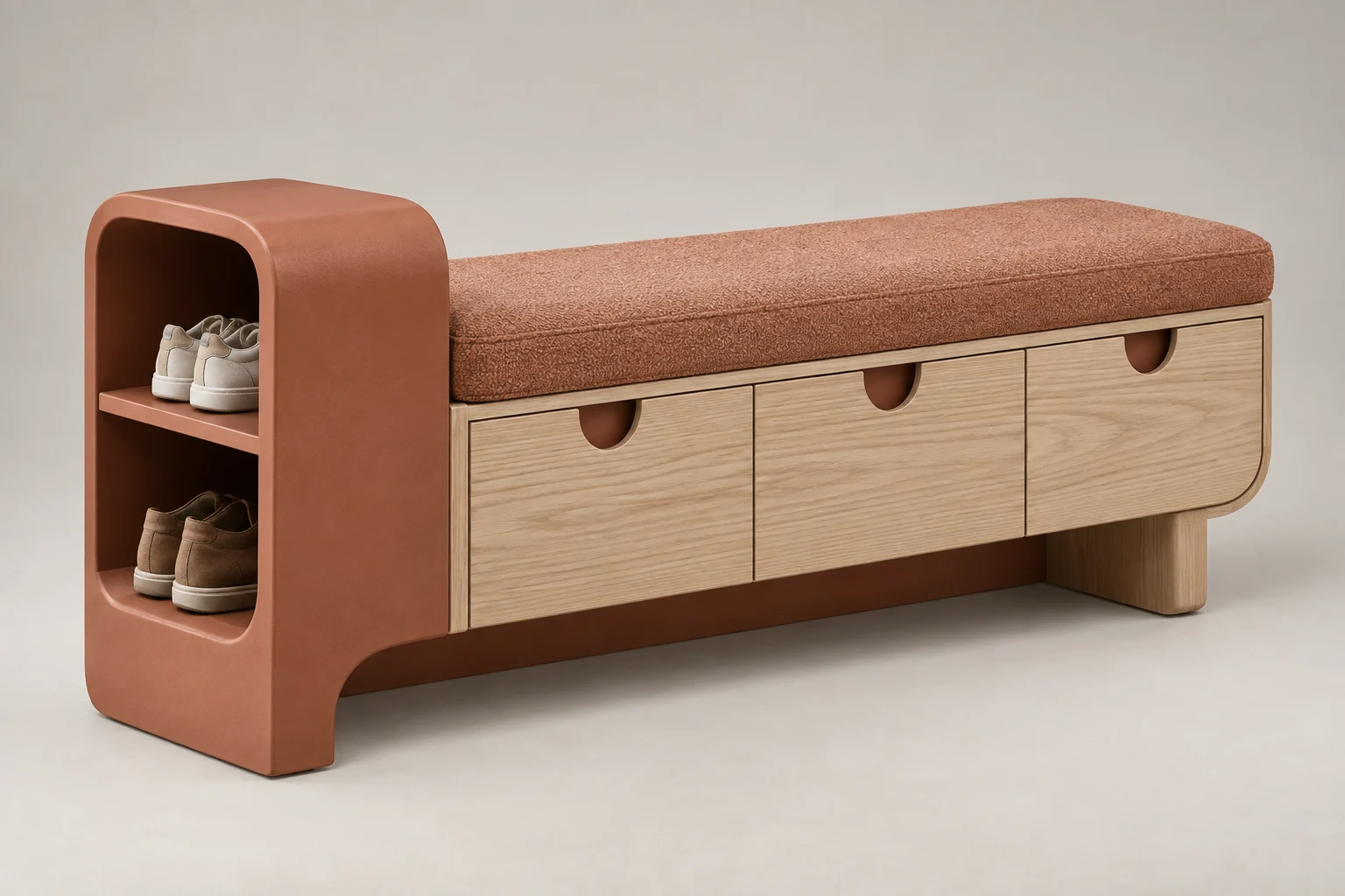 Entry Bench — Terracotta — C5-RS-FY-EB-007