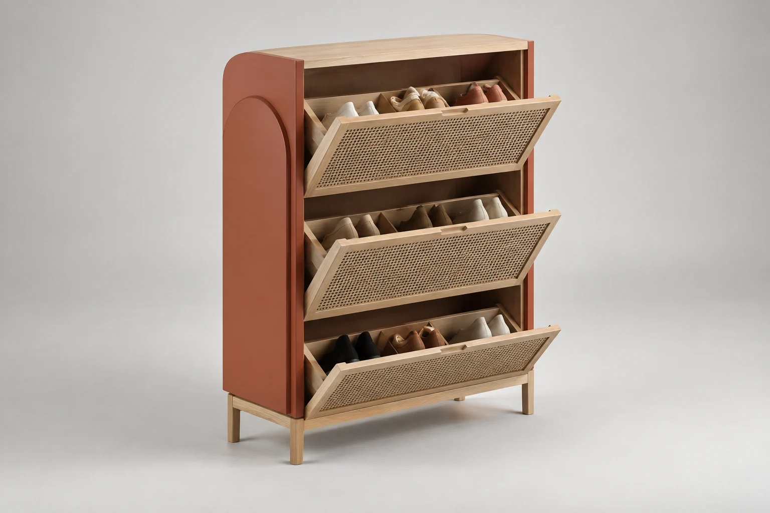 Shoe Cabinet — Terracotta — C5-RS-FY-SC-007