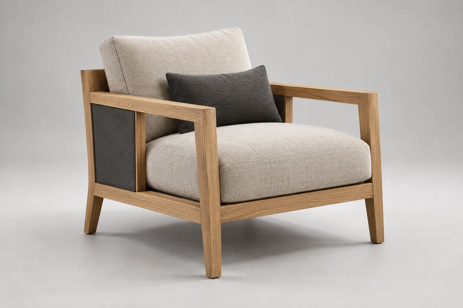 Accent Chair — Linear Oak — C5-RS-LV-AC-001