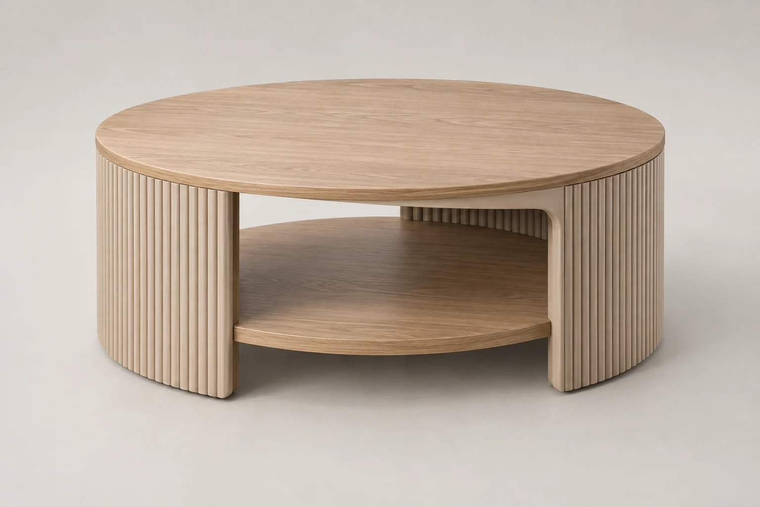 Coffee Table — Fluted Sand — C5-RS-LV-CT-004