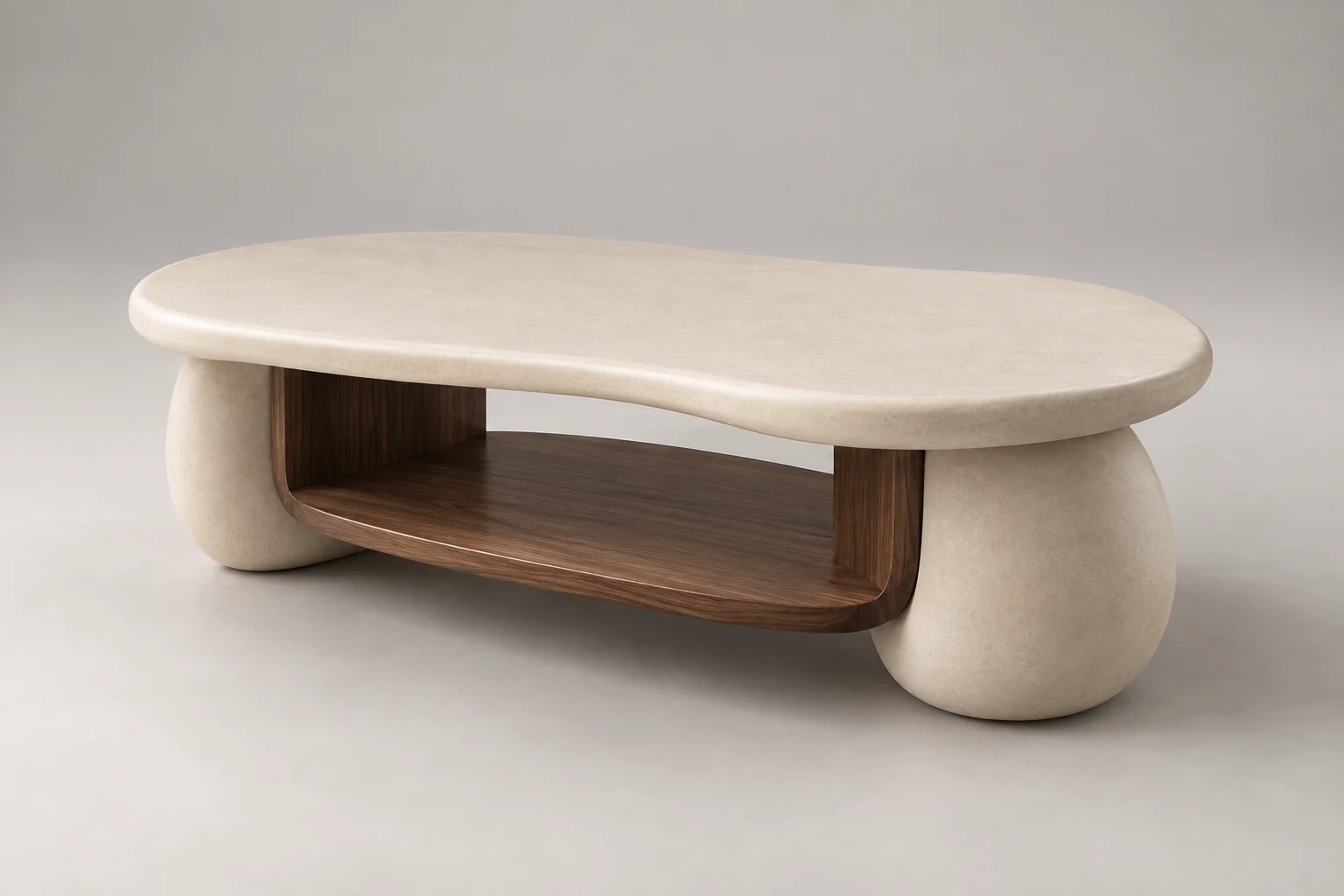 Coffee Table — Sculpted Cream — C5-RS-LV-CT-009