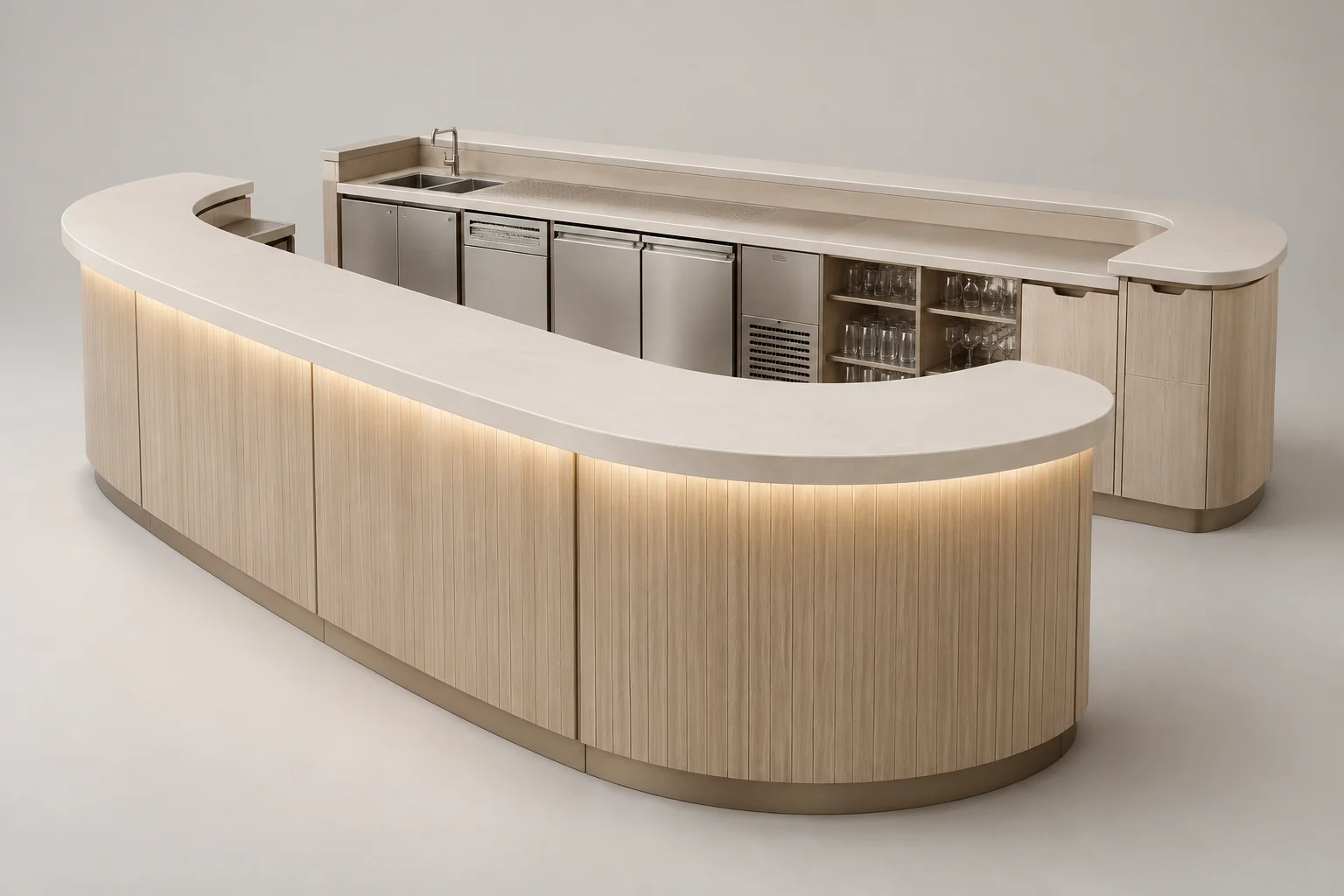 Bar Counter — Soft Radius — C5-RT-BC-002