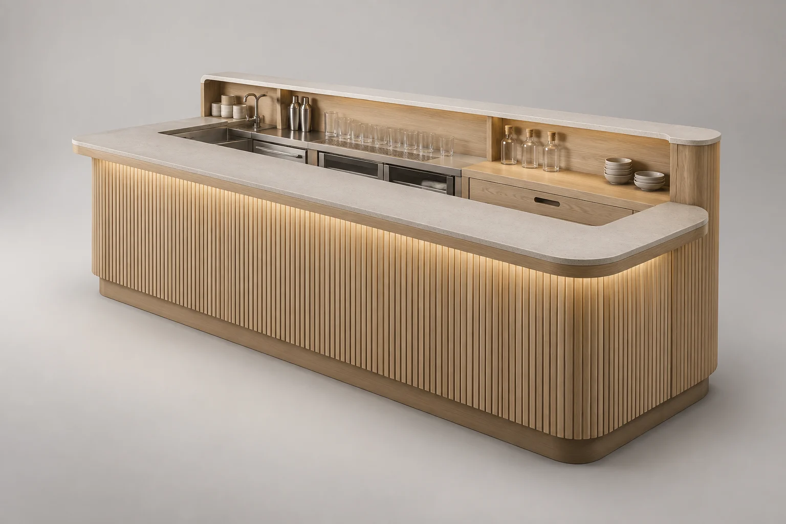 Bar Counter — Japandi — C5-RT-BC-006