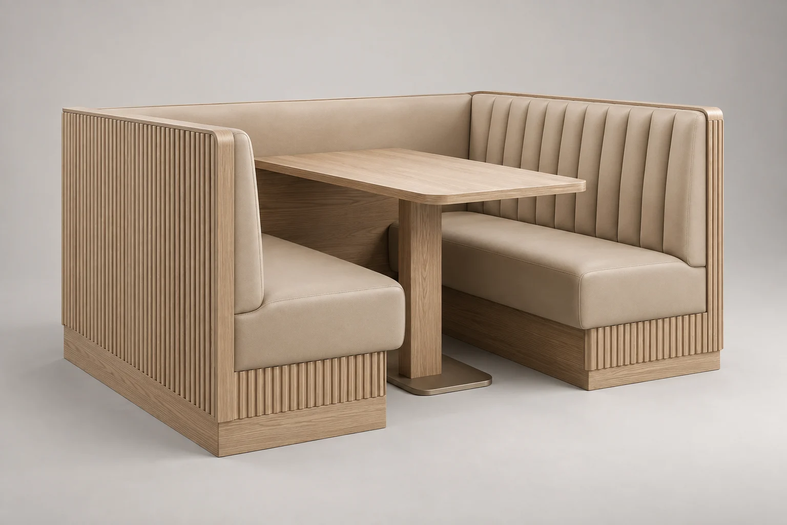 Banquette — Fluted Sand — C5-RT-BQ-004