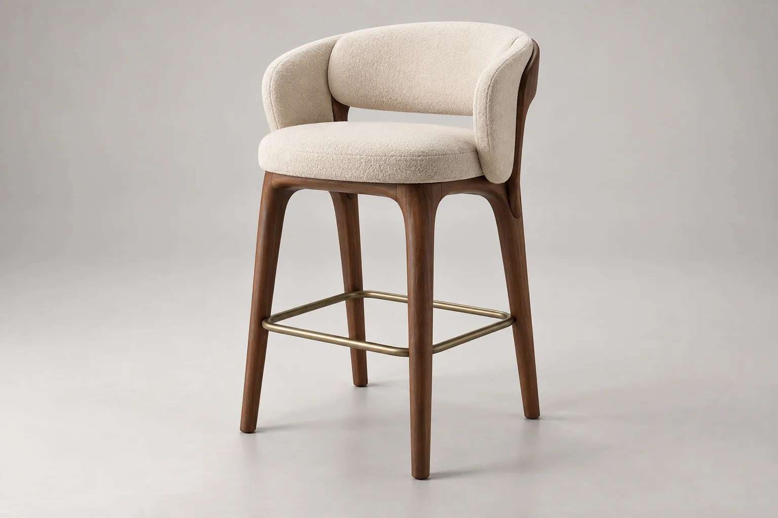 Bar Stool — Sculpted Cream — C5-RT-BS-009