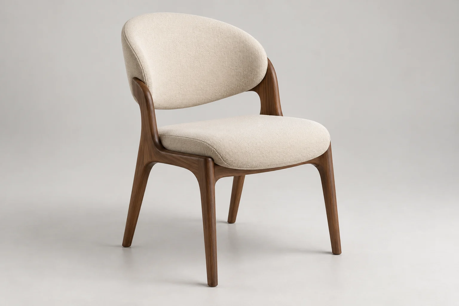 Dining Chair — Sculpted Cream — C5-RT-DC-009