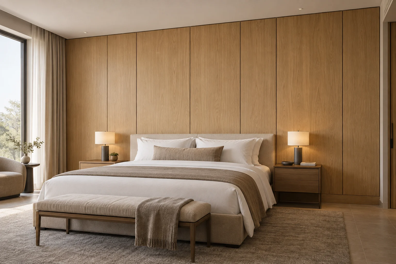 Veneer Paneling — Linear Oak — C5-WP-HT-GR-001