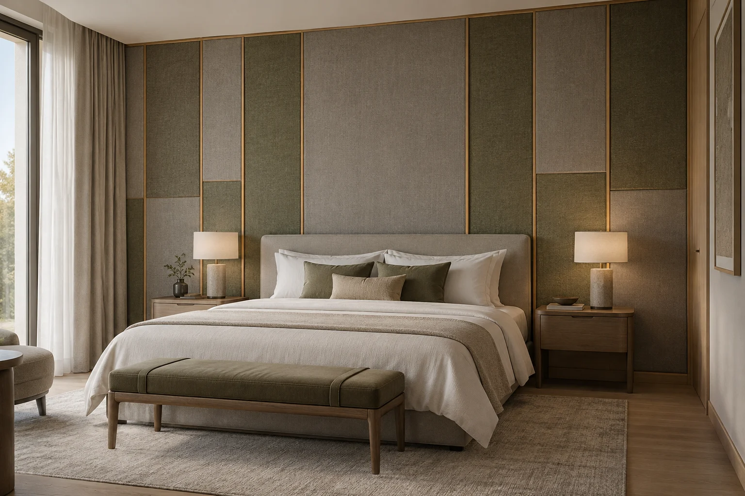 Acoustic Paneling — Textile Rhythm — C5-WP-HT-GR-005