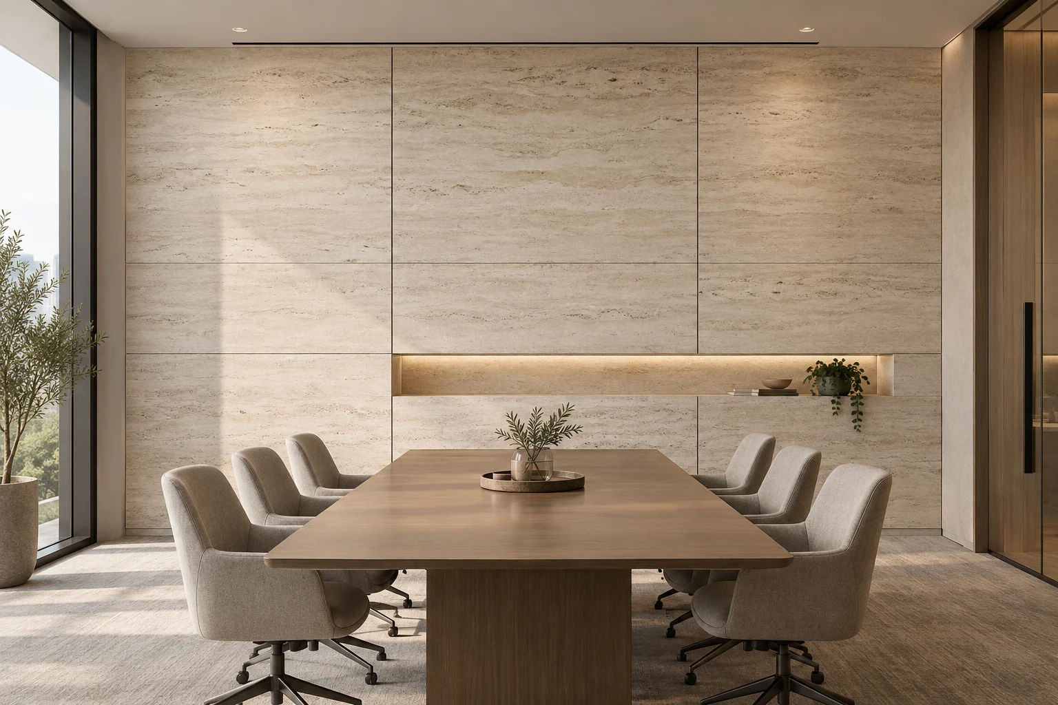 Stone and Porcelain — Travertine Calm — C5-WP-OF-CF-004