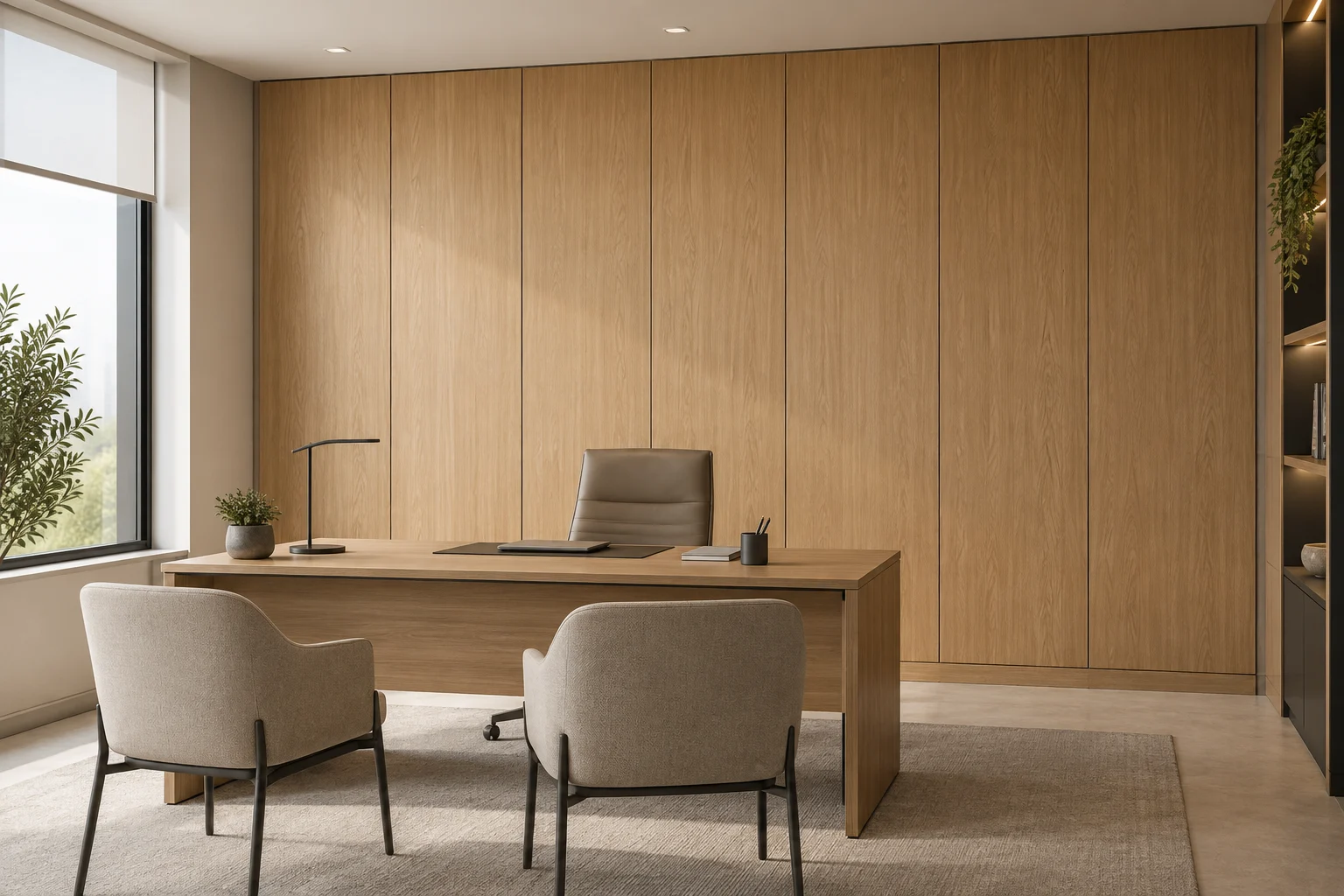 Veneer Paneling — Linear Oak — C5-WP-OF-MG-001