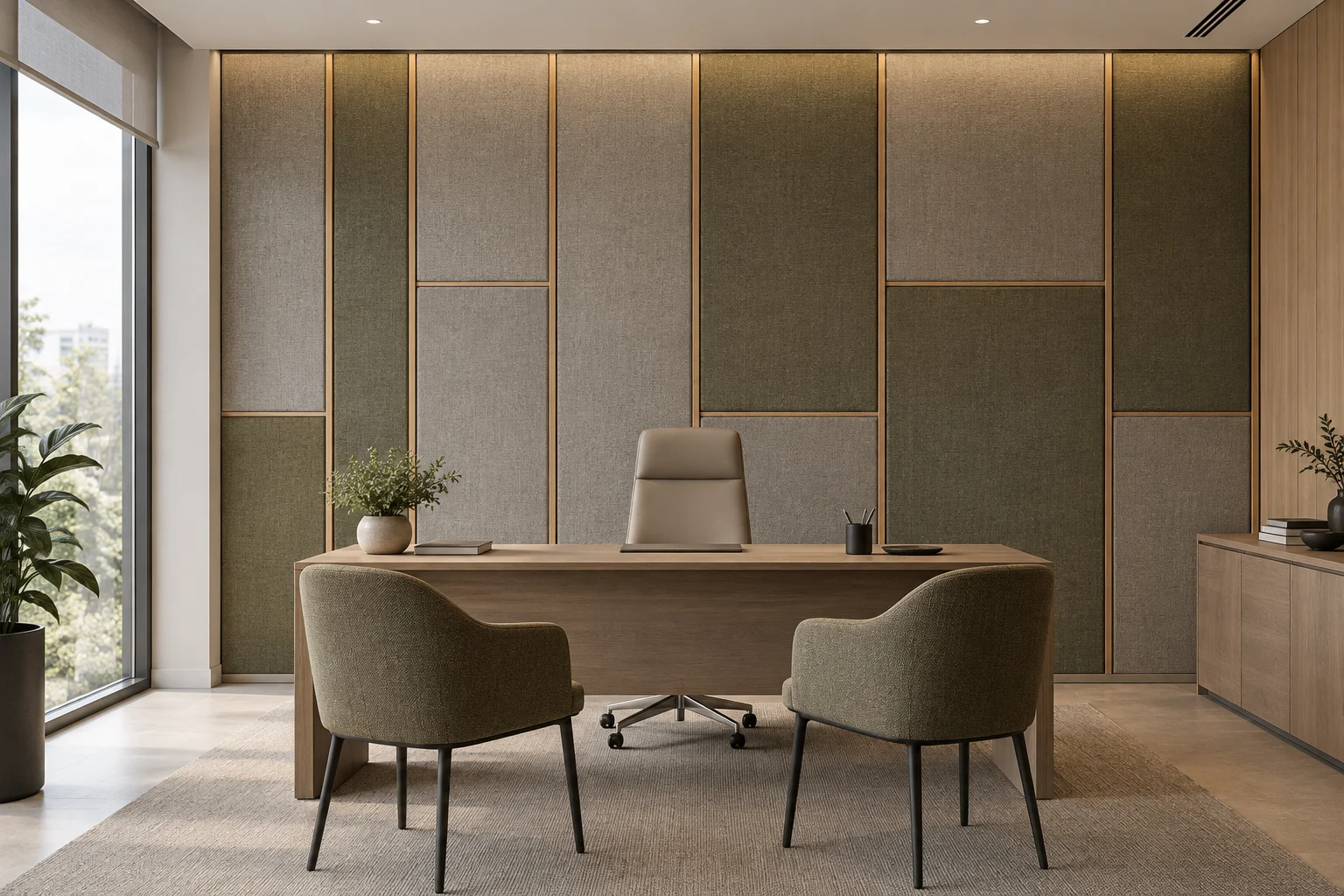 Acoustic Paneling — Textile Rhythm — C5-WP-OF-MG-005