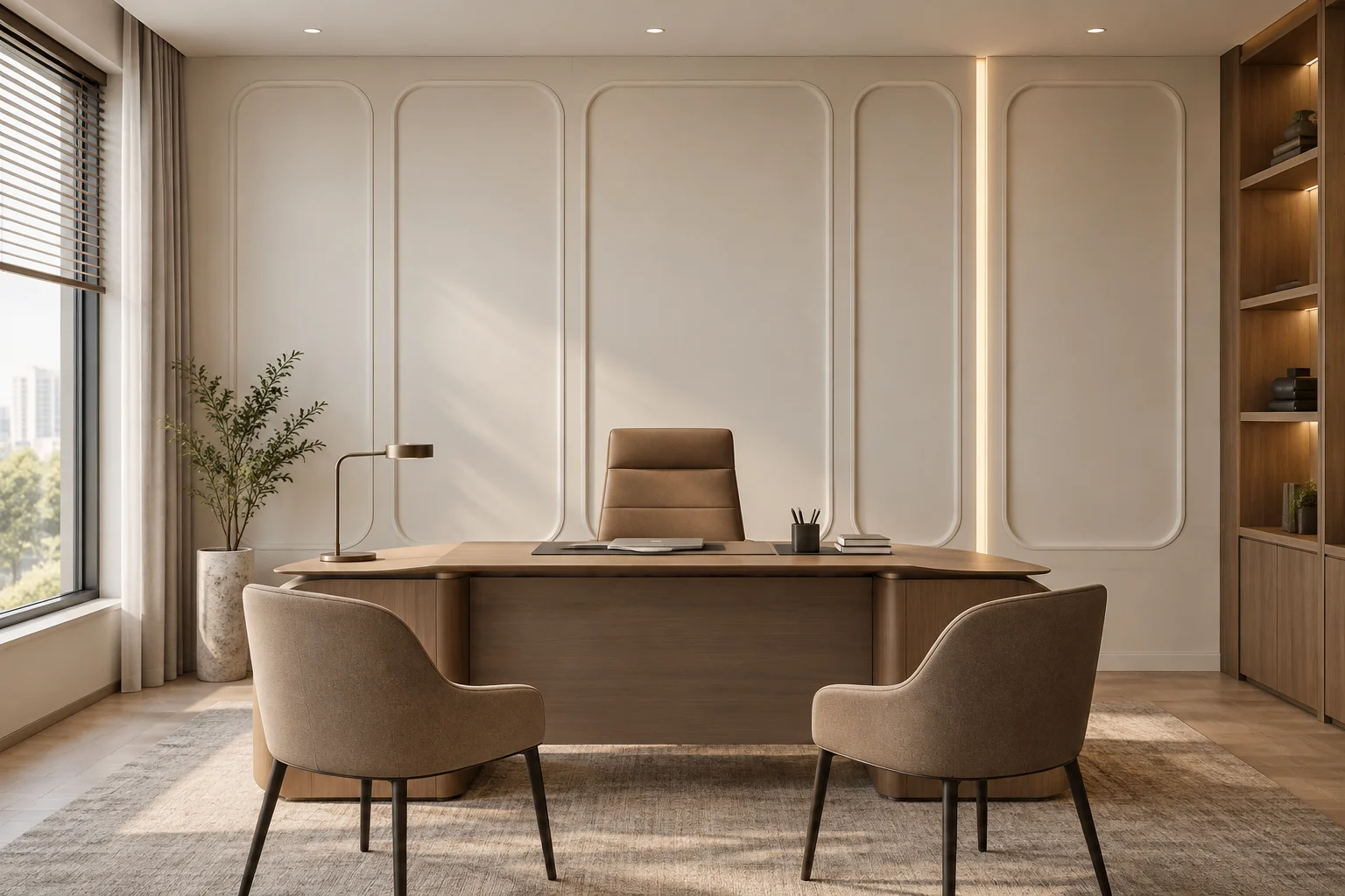 Decorative Painted Paneling — Soft Radius — C5-WP-OF-MG-006