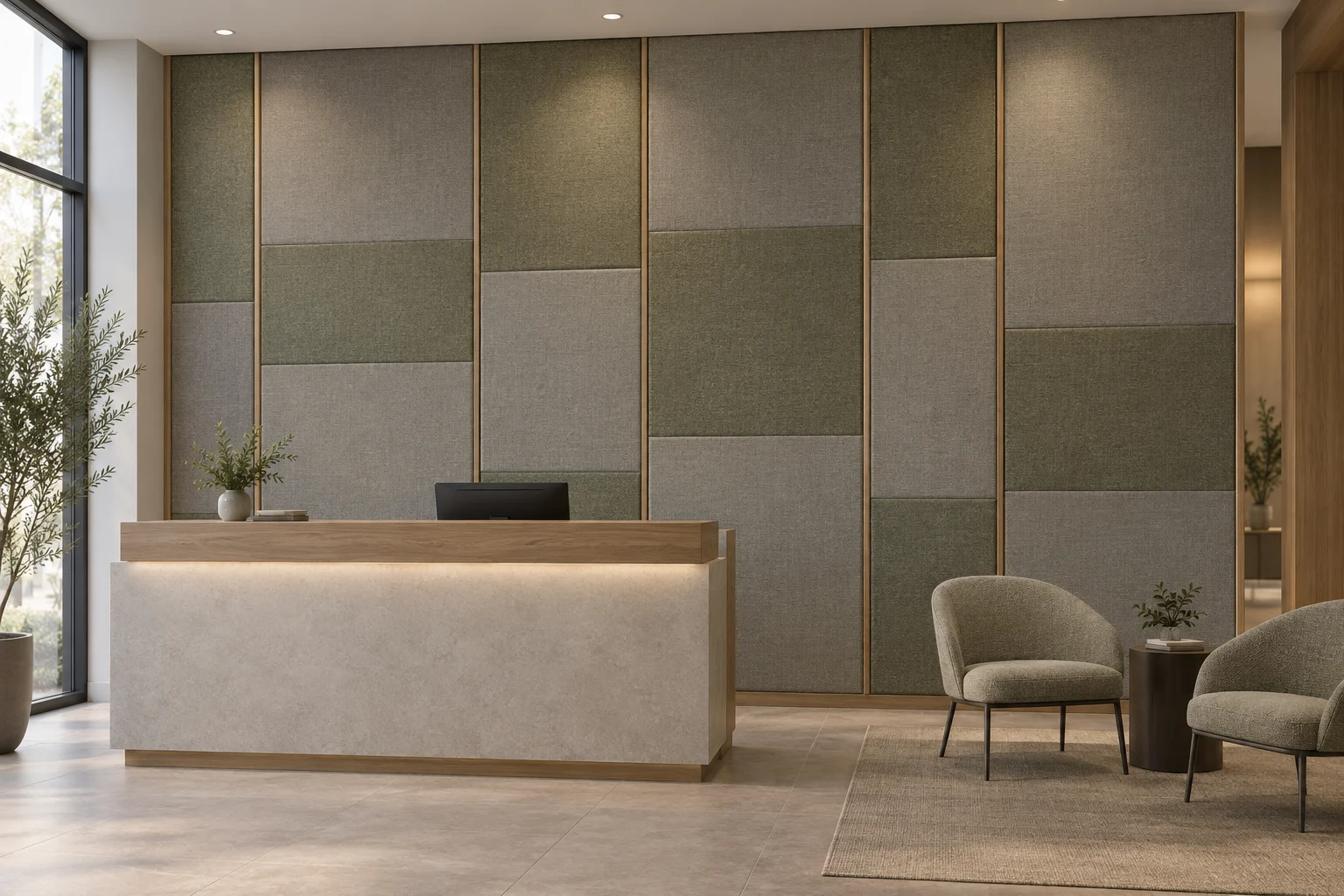 Acoustic Paneling — Textile Rhythm — C5-WP-OF-RC-005