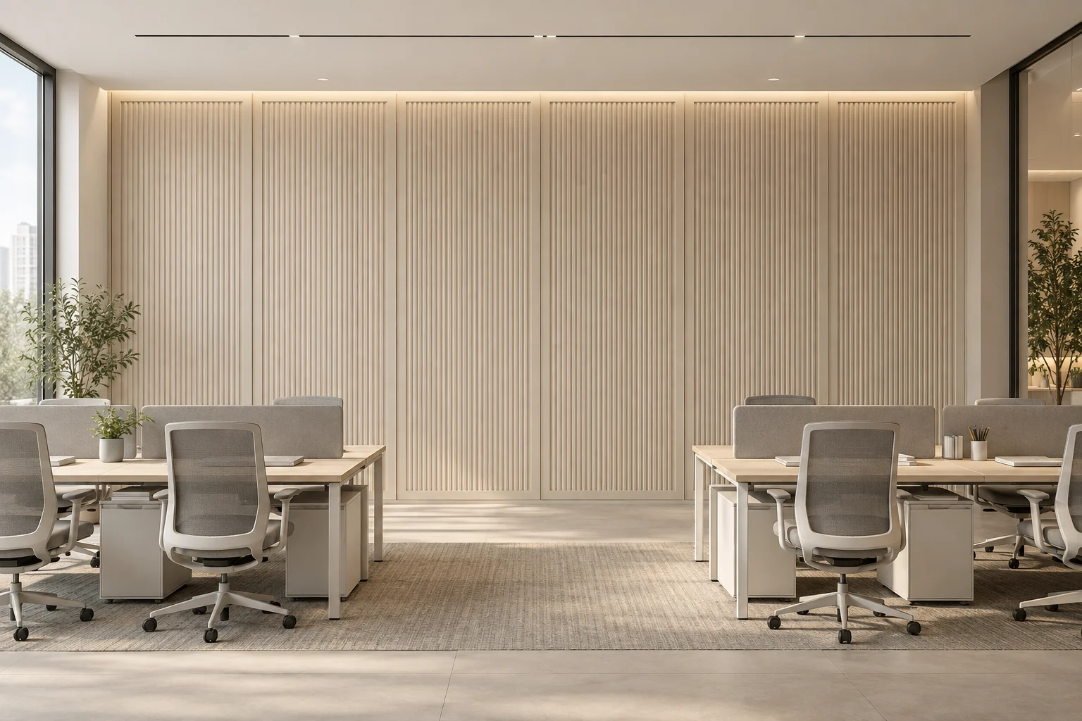 Fluted Paneling — Soft Fluted Sand — C5-WP-OF-WS-002