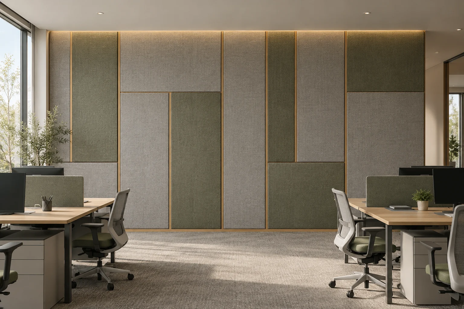 Acoustic Paneling — Textile Rhythm — C5-WP-OF-WS-005
