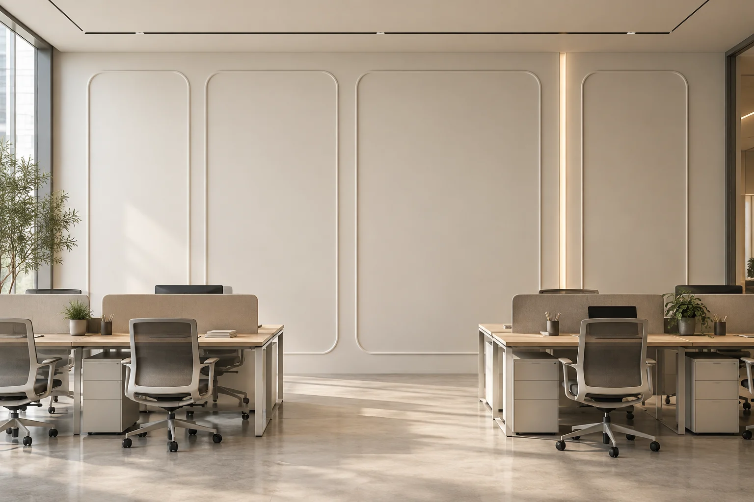 Decorative Painted Paneling — Soft Radius — C5-WP-OF-WS-006