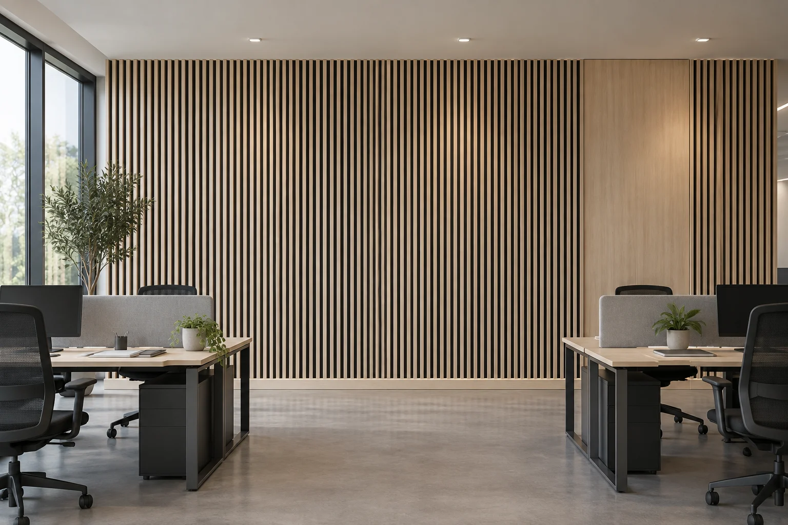 Slatted Paneling — Timber Screen — C5-WP-OF-WS-008
